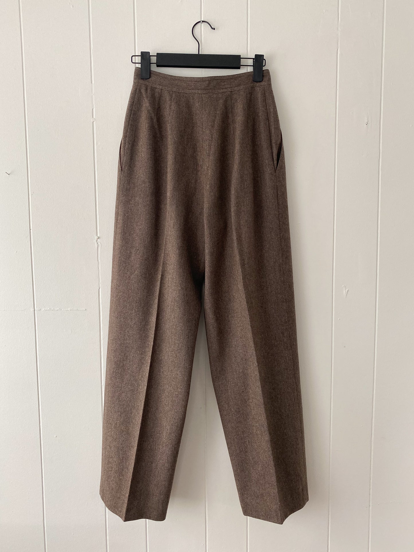 25"W 1970s Union Made Wool Trousers
