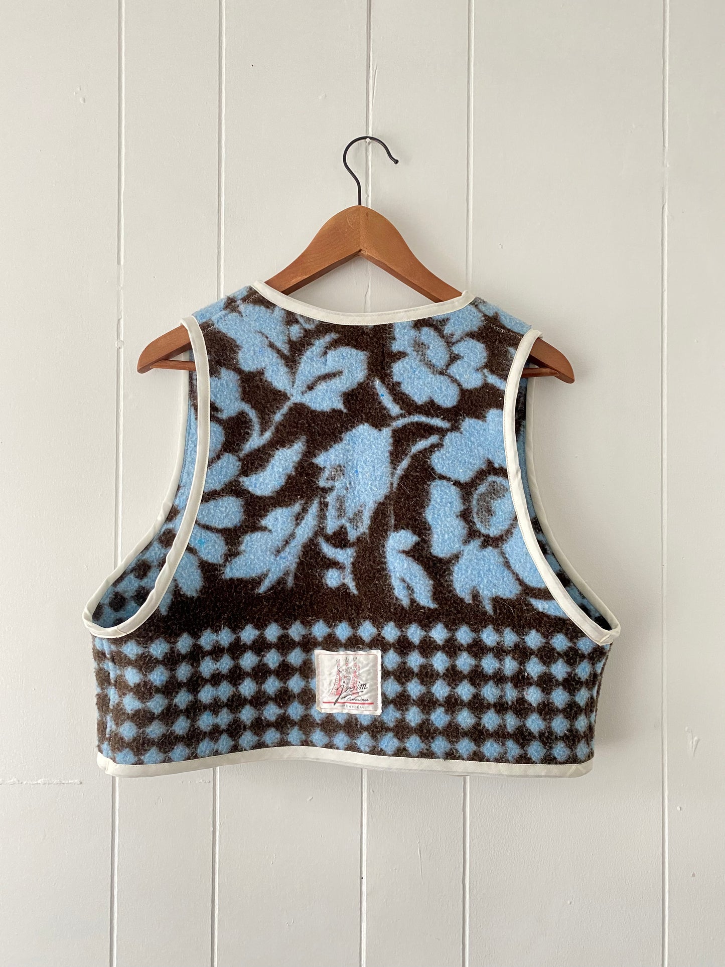 Upcycled Tie-front Vest