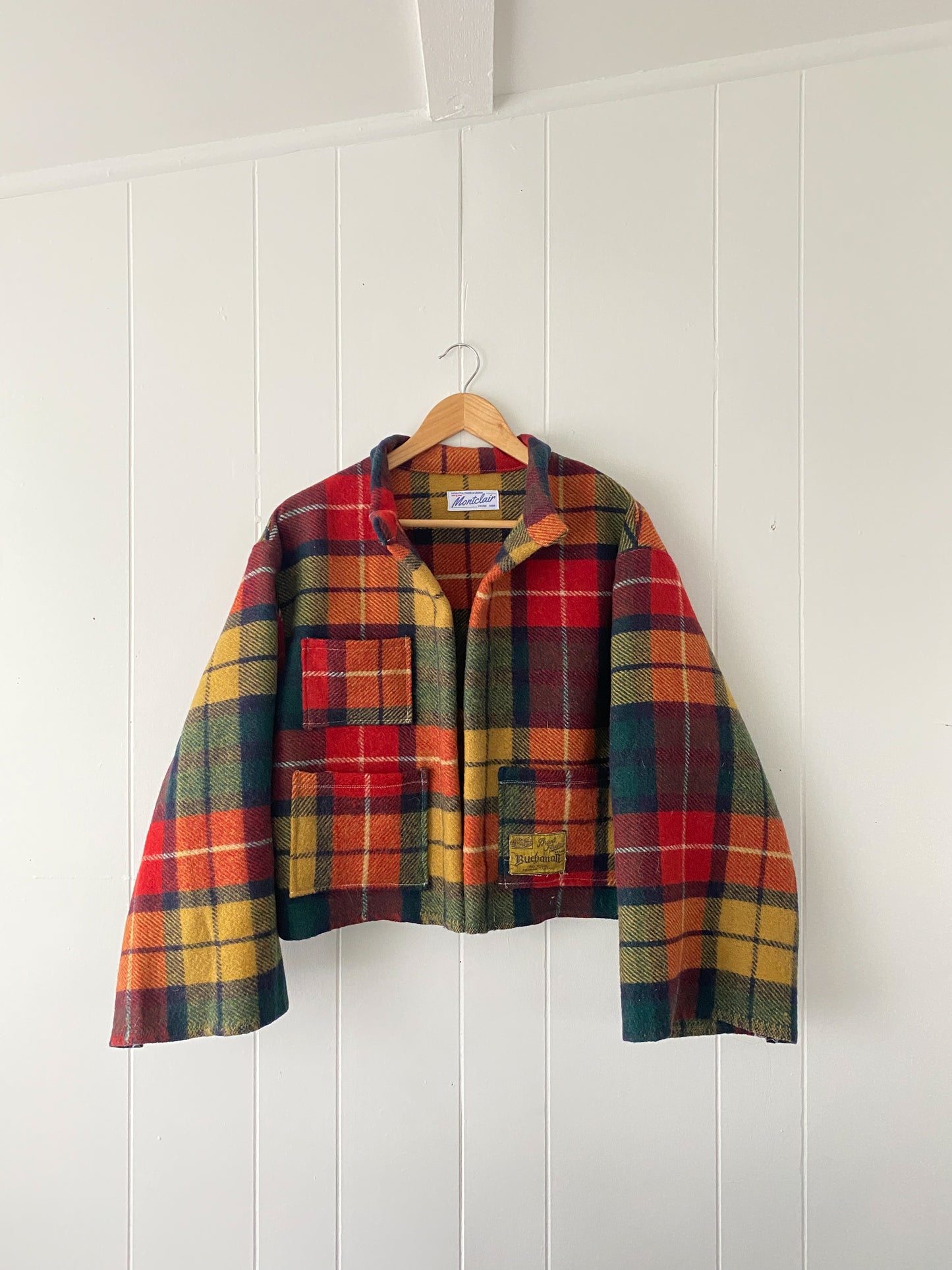Upcycled Vintage Plaid Wool Jacket