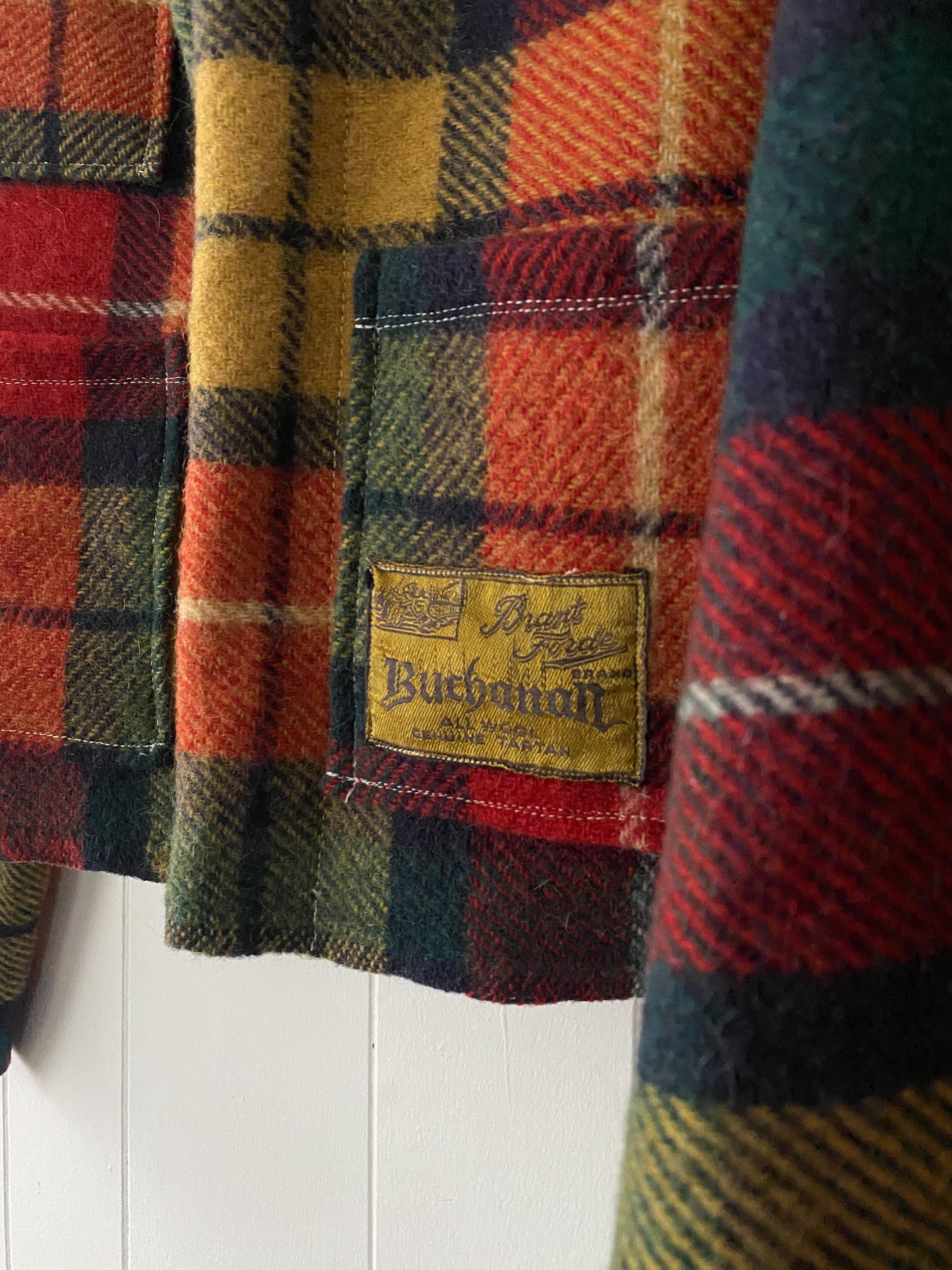 Upcycled Vintage Plaid Wool Jacket