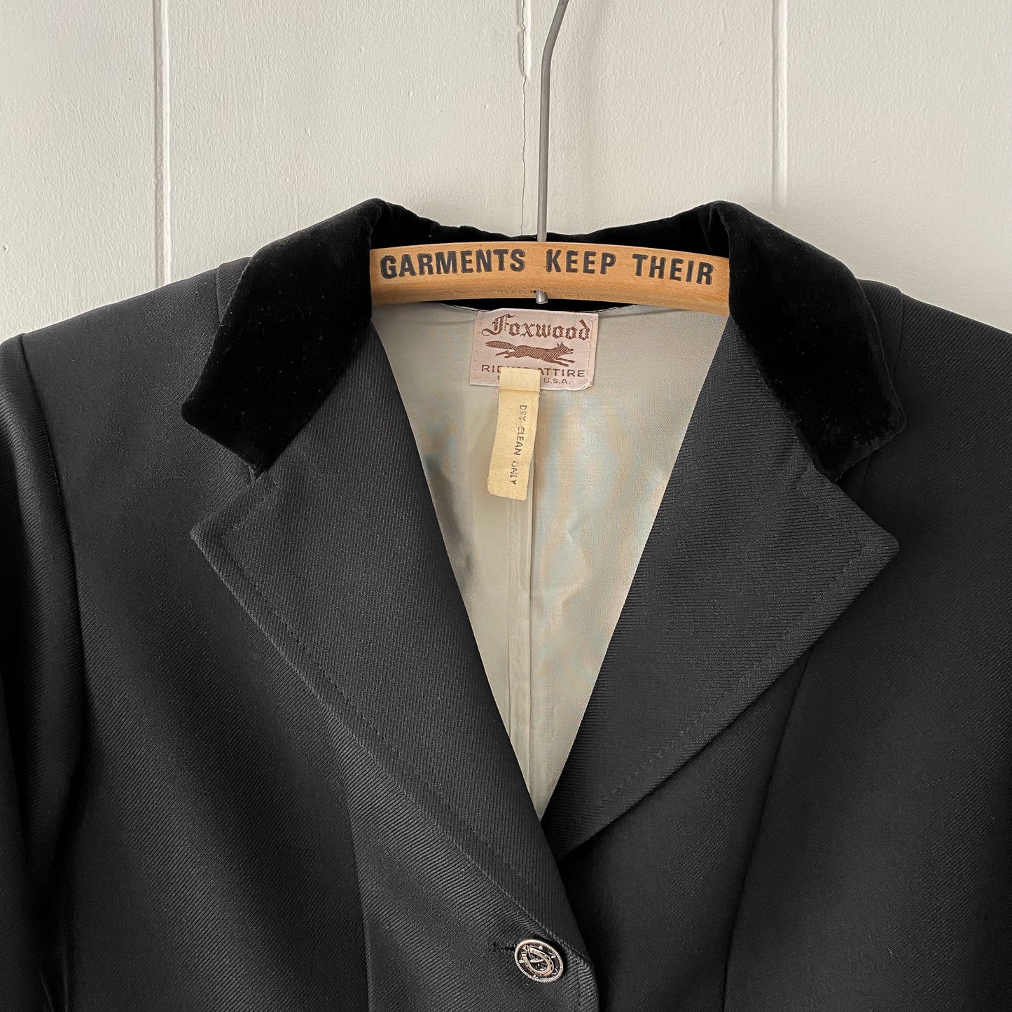 S Vintage Foxwood Riding Attire Show Jacket