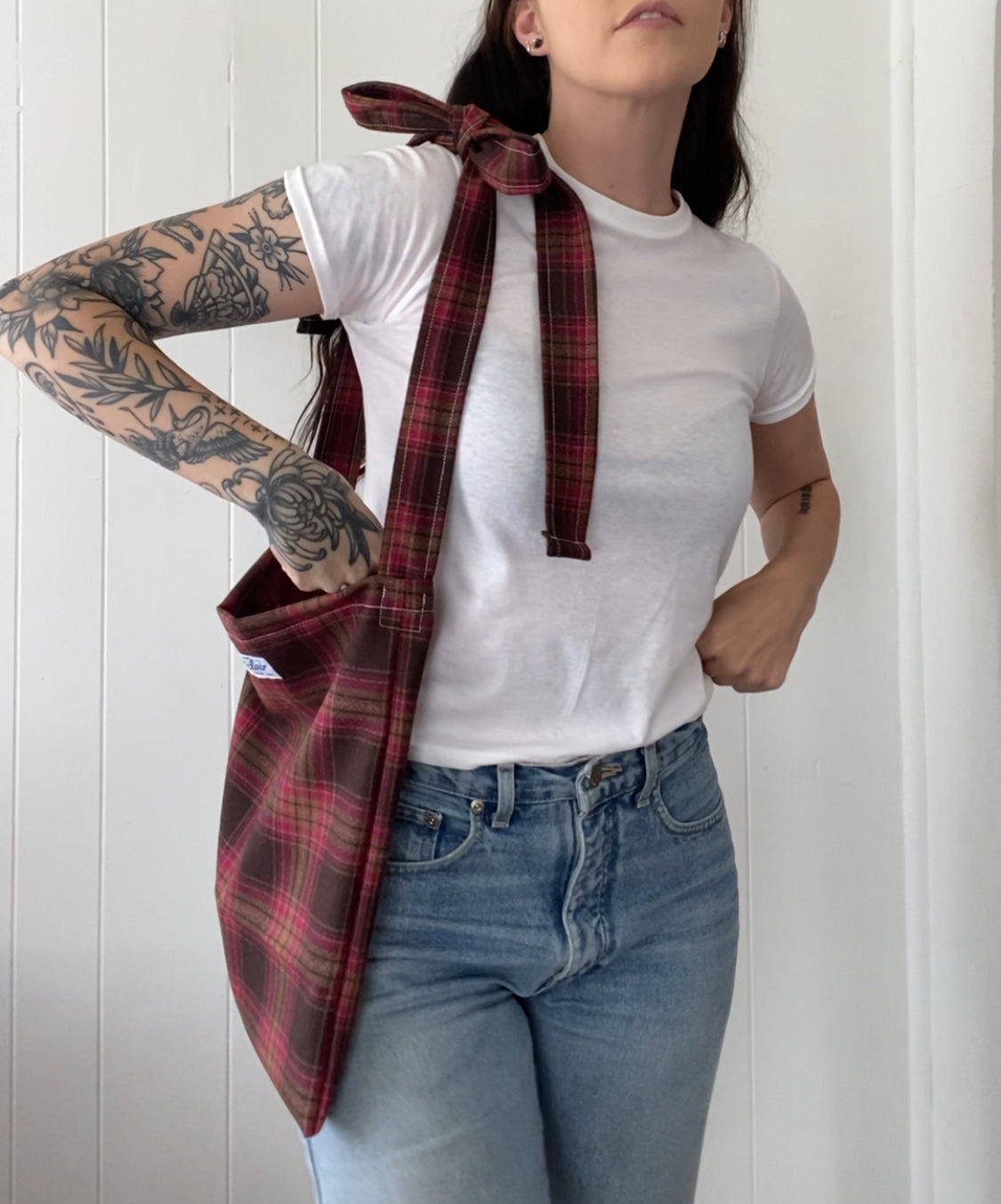 Upcycled Bow-tie Tote Bag