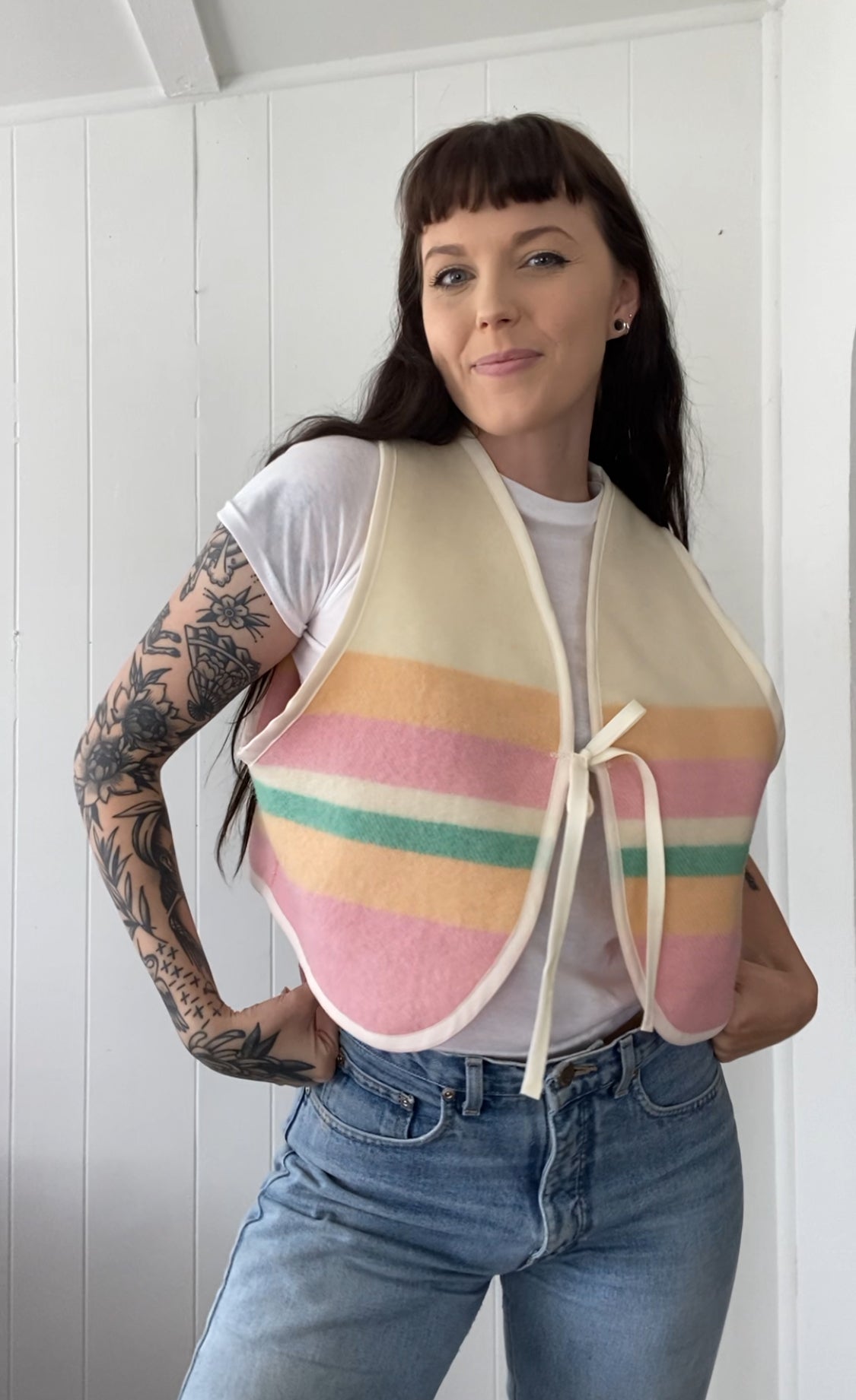 Upcycled Vintage Wool Vest