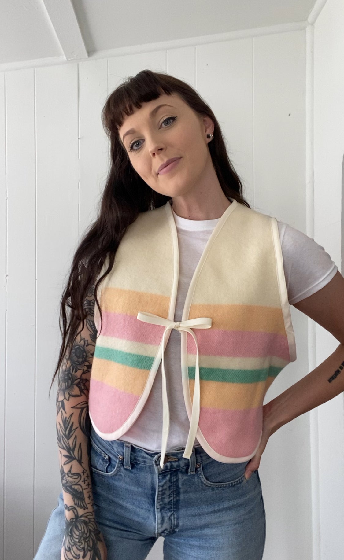 Upcycled Vintage Wool Vest