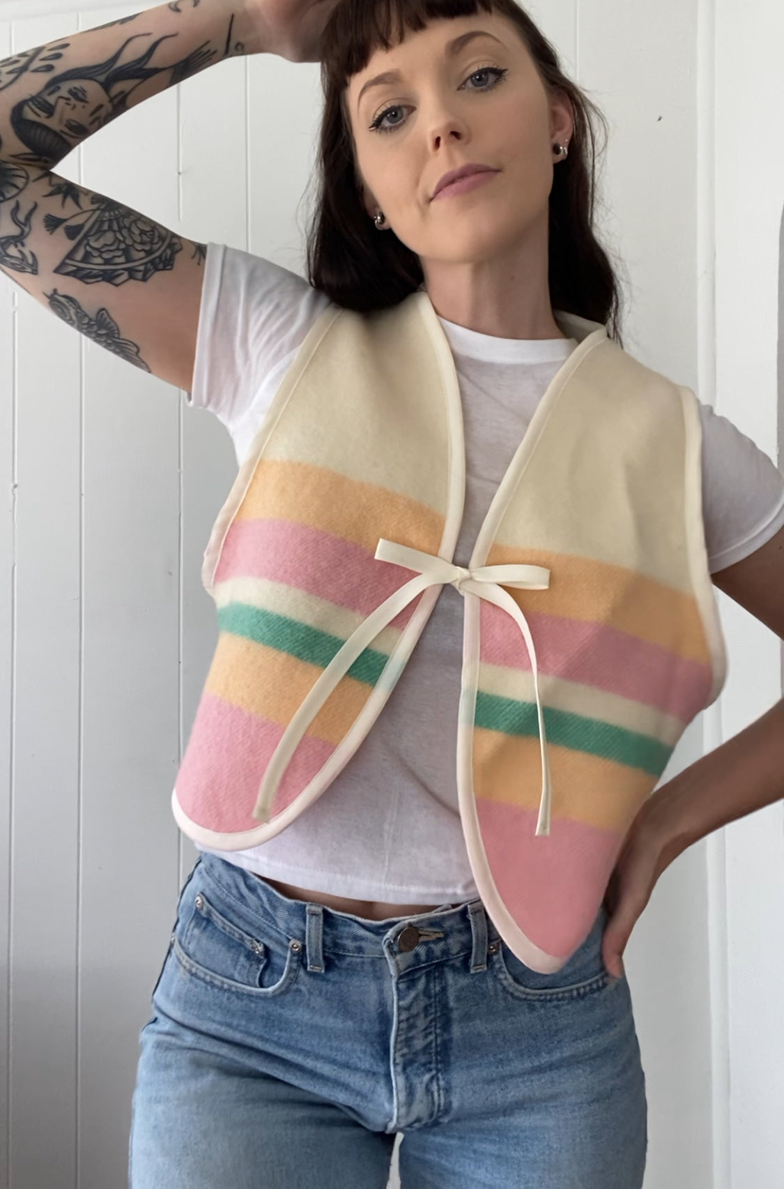 Upcycled Vintage Wool Vest