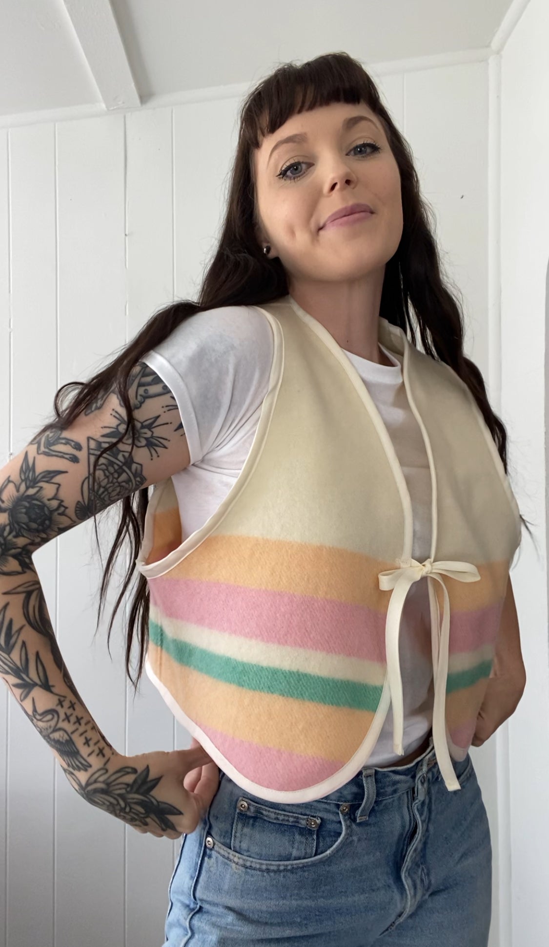 Upcycled Vintage Wool Vest