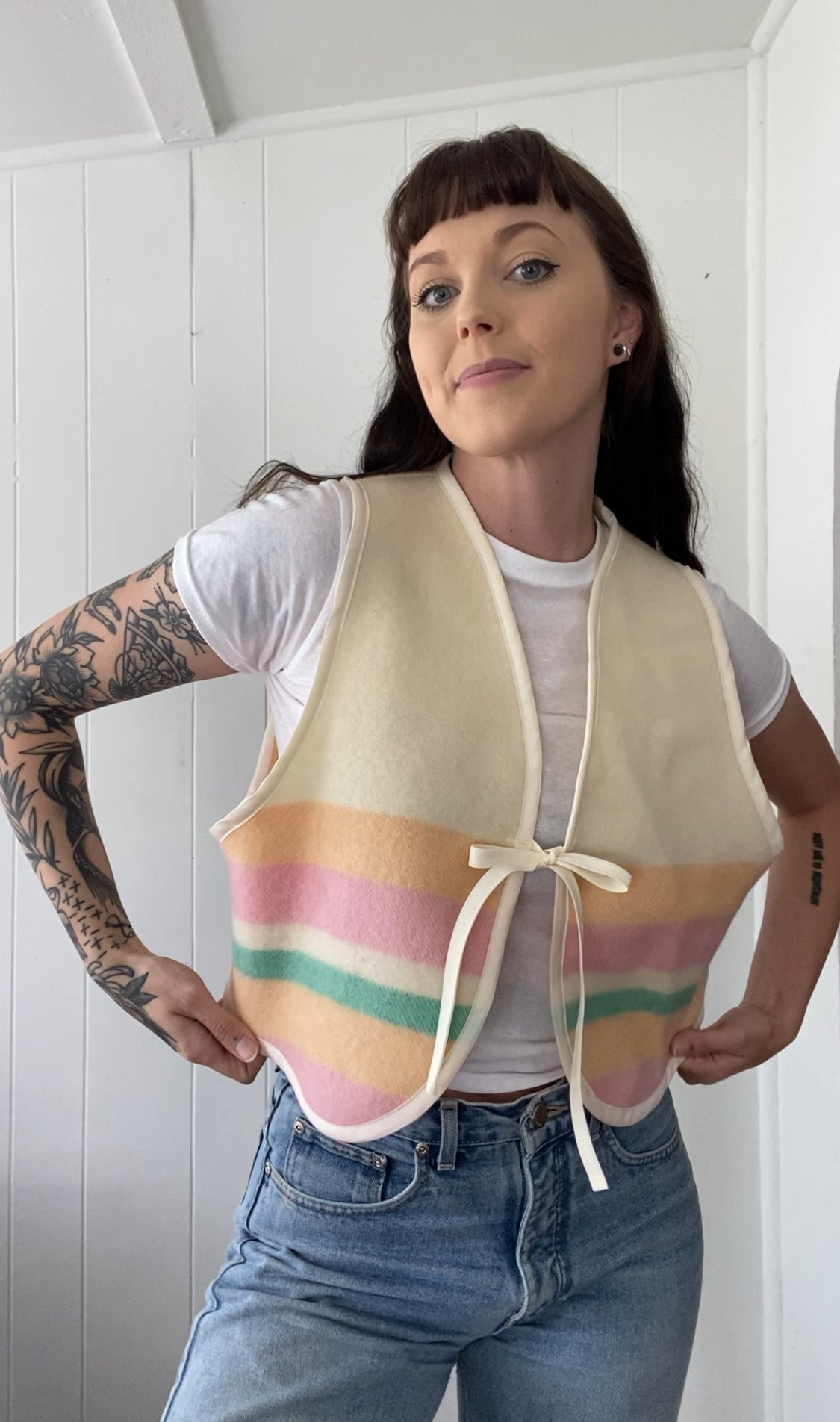 Upcycled Vintage Wool Vest