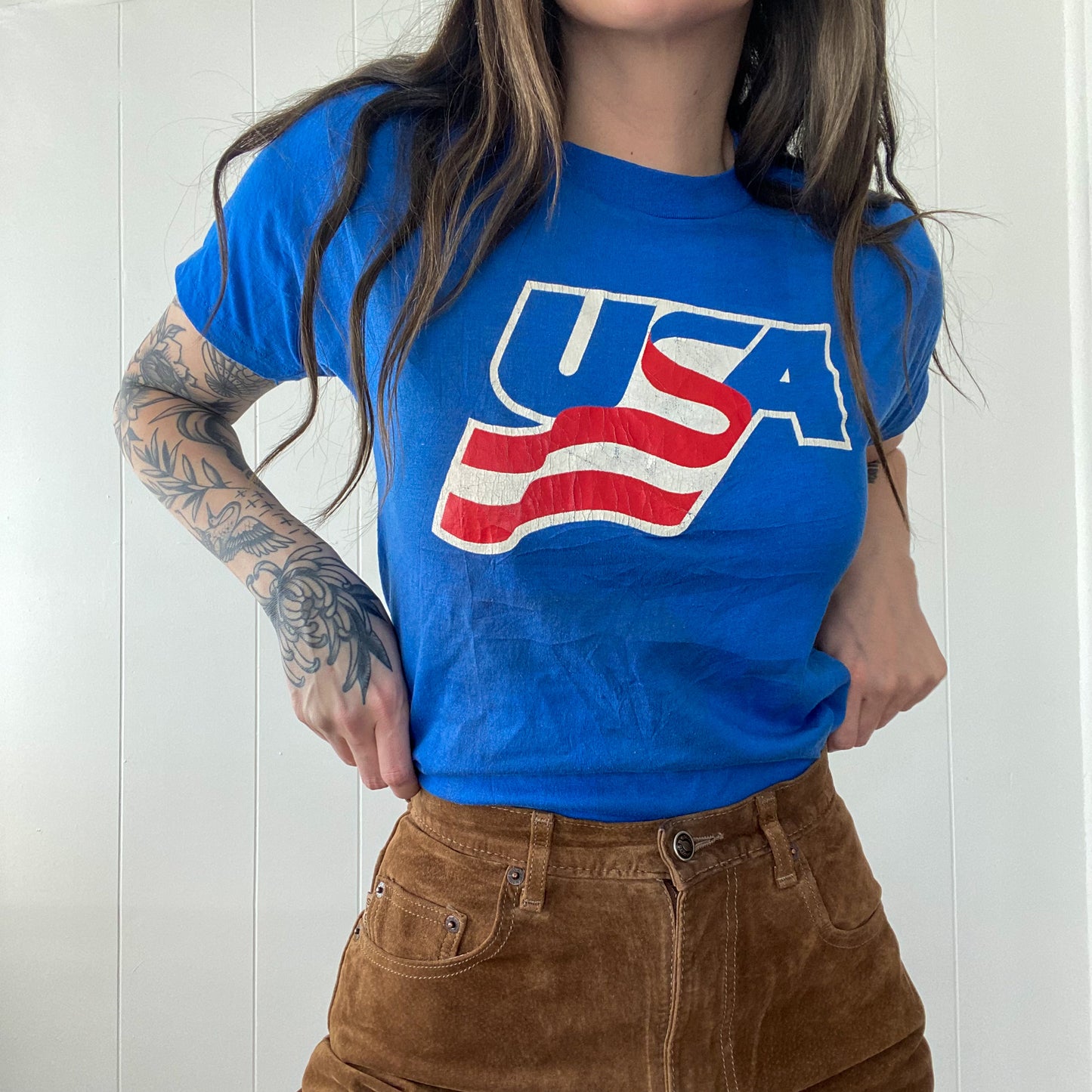 1980s Team USA Hockey Single Stitch Tee