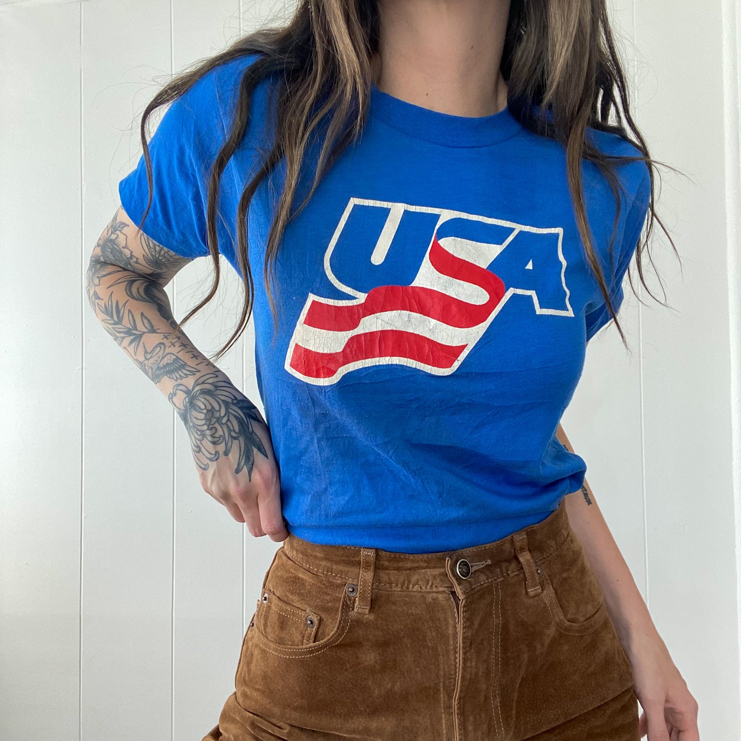 1980s Team USA Hockey Single Stitch Tee