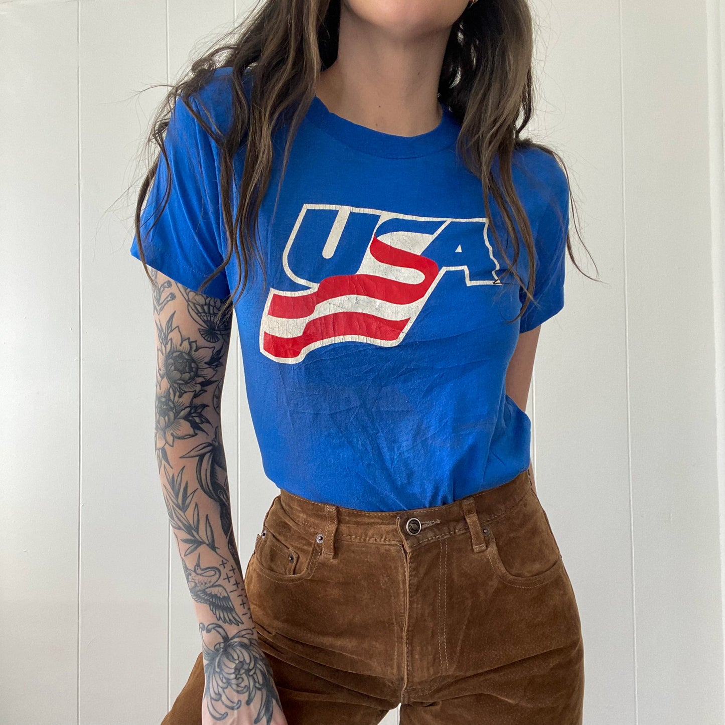 1980s Team USA Hockey Single Stitch Tee