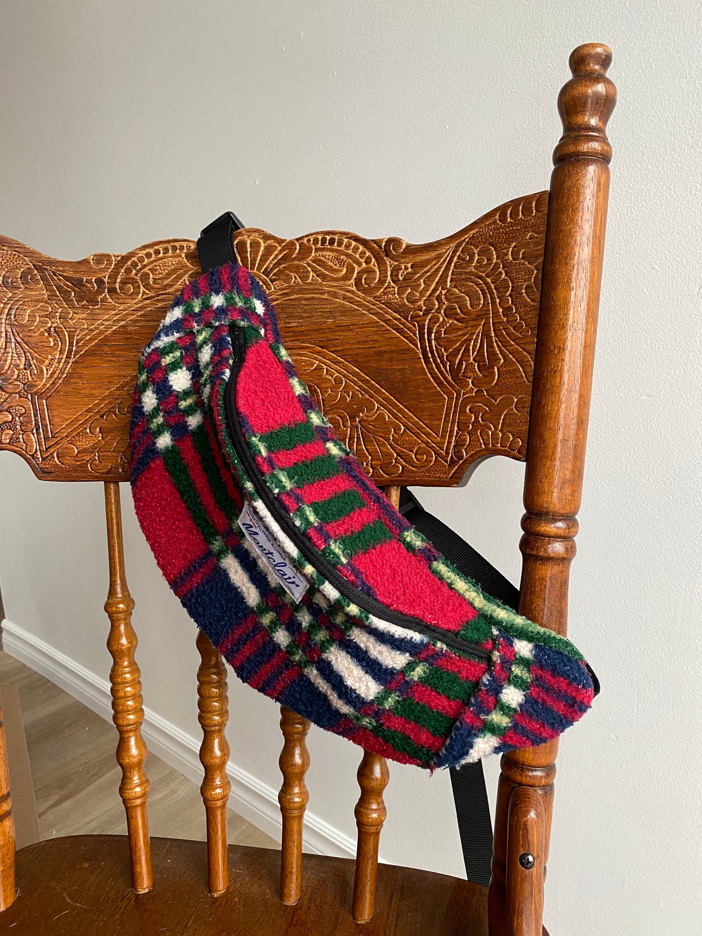 Upcycled Plaid Fanny Pack