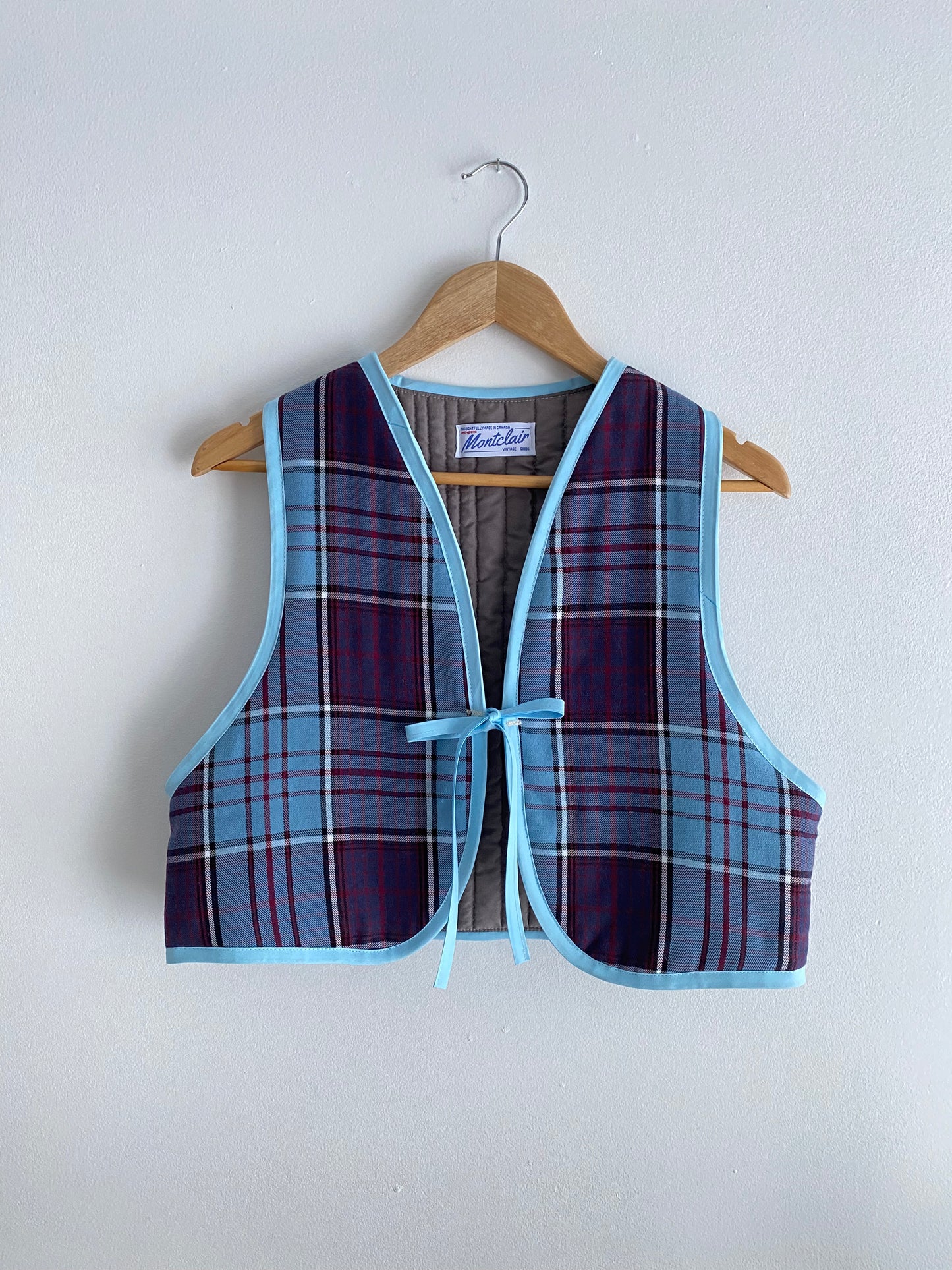 Upcycled Tie-Front Vest