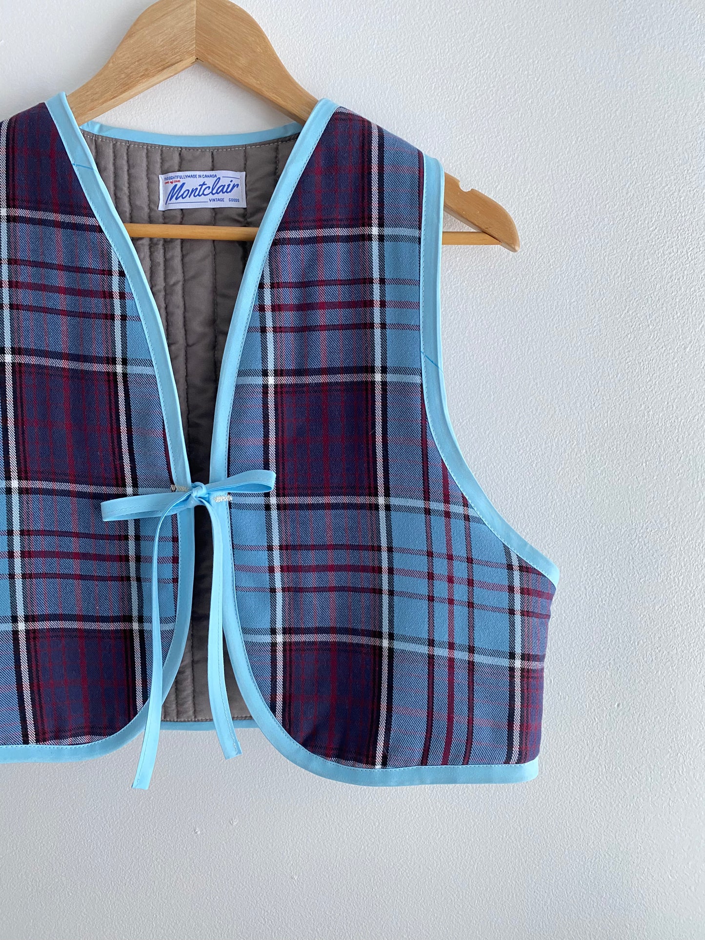 Upcycled Tie-Front Vest