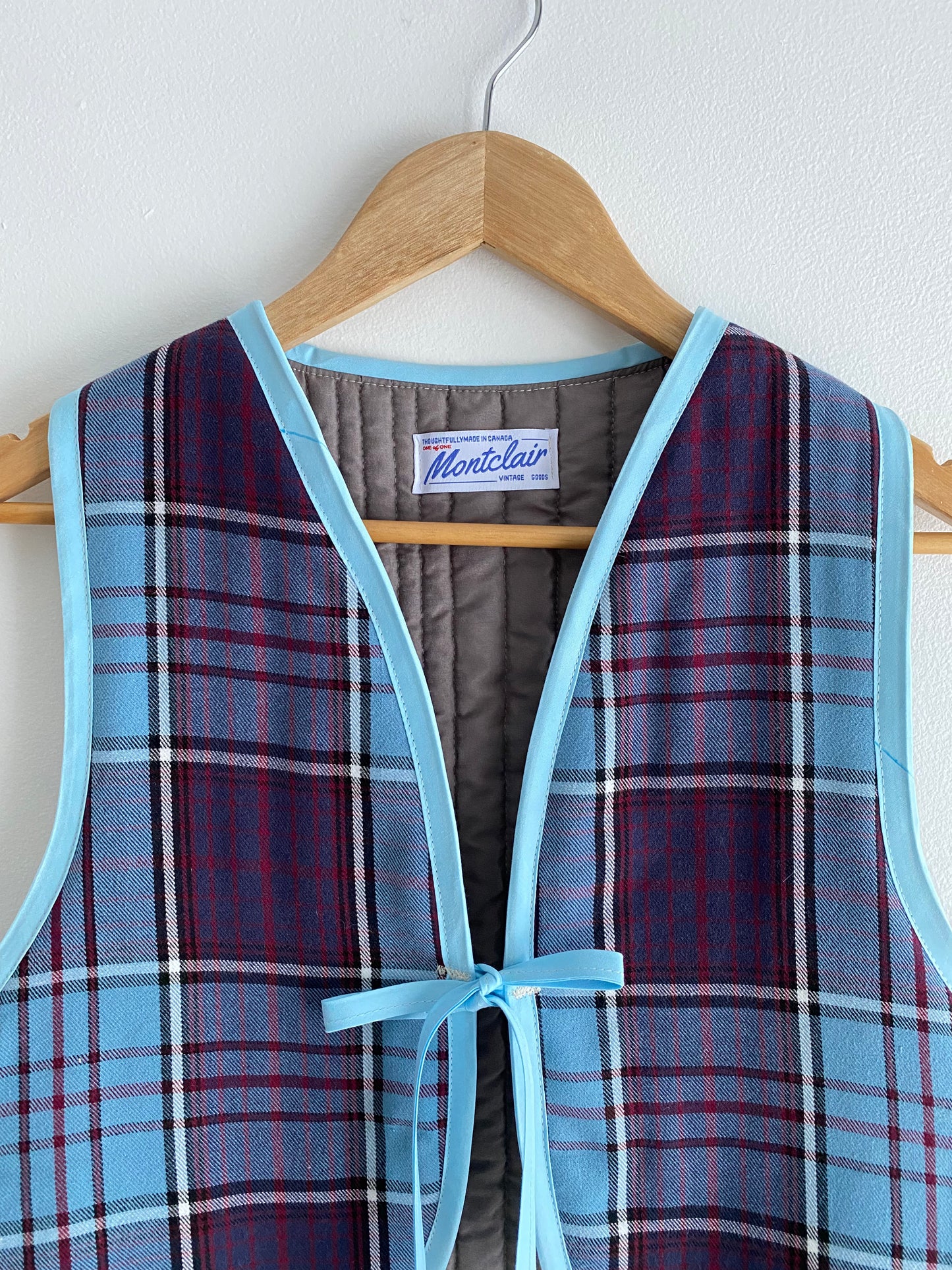 Upcycled Tie-Front Vest