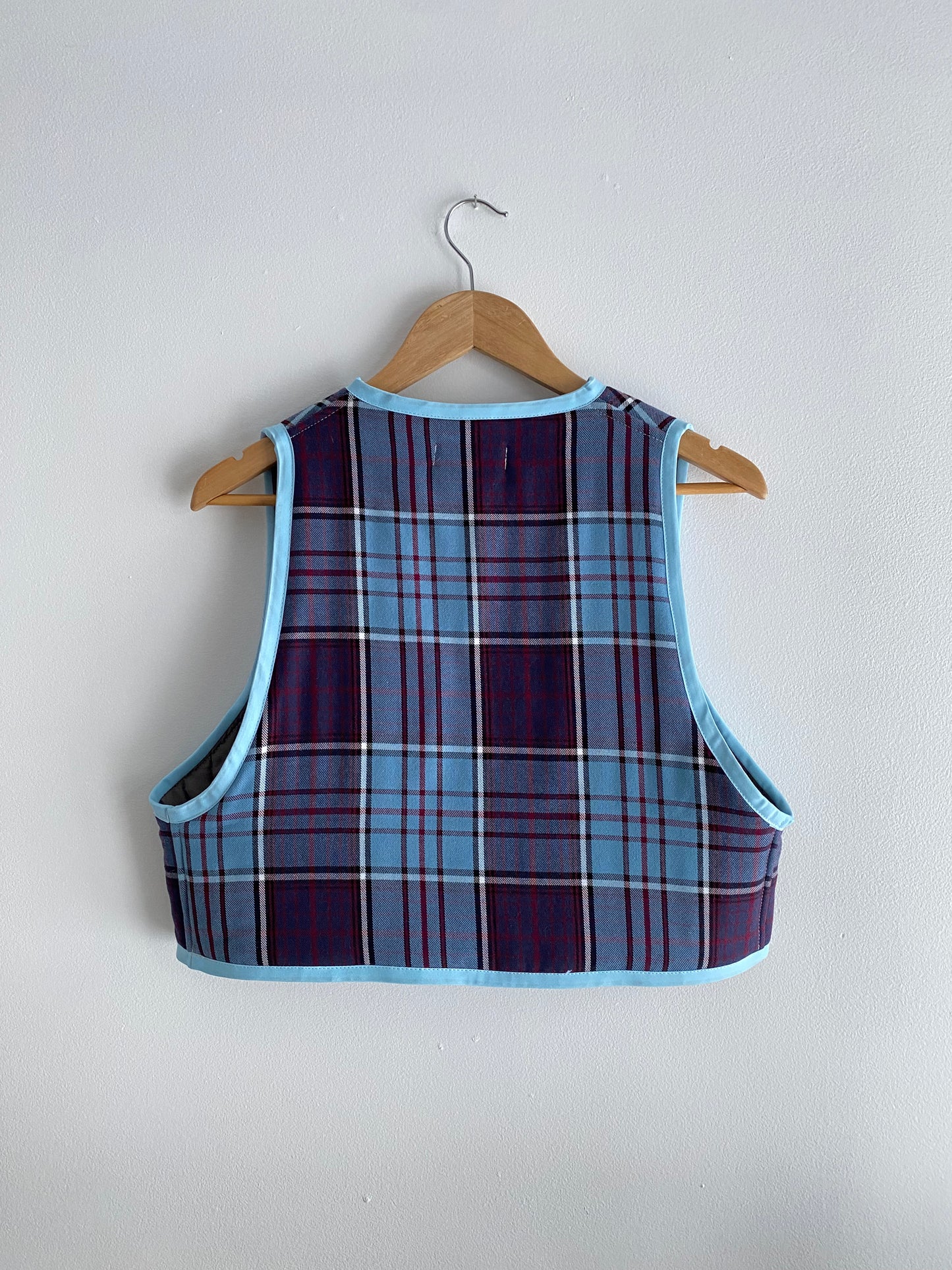Upcycled Tie-Front Vest