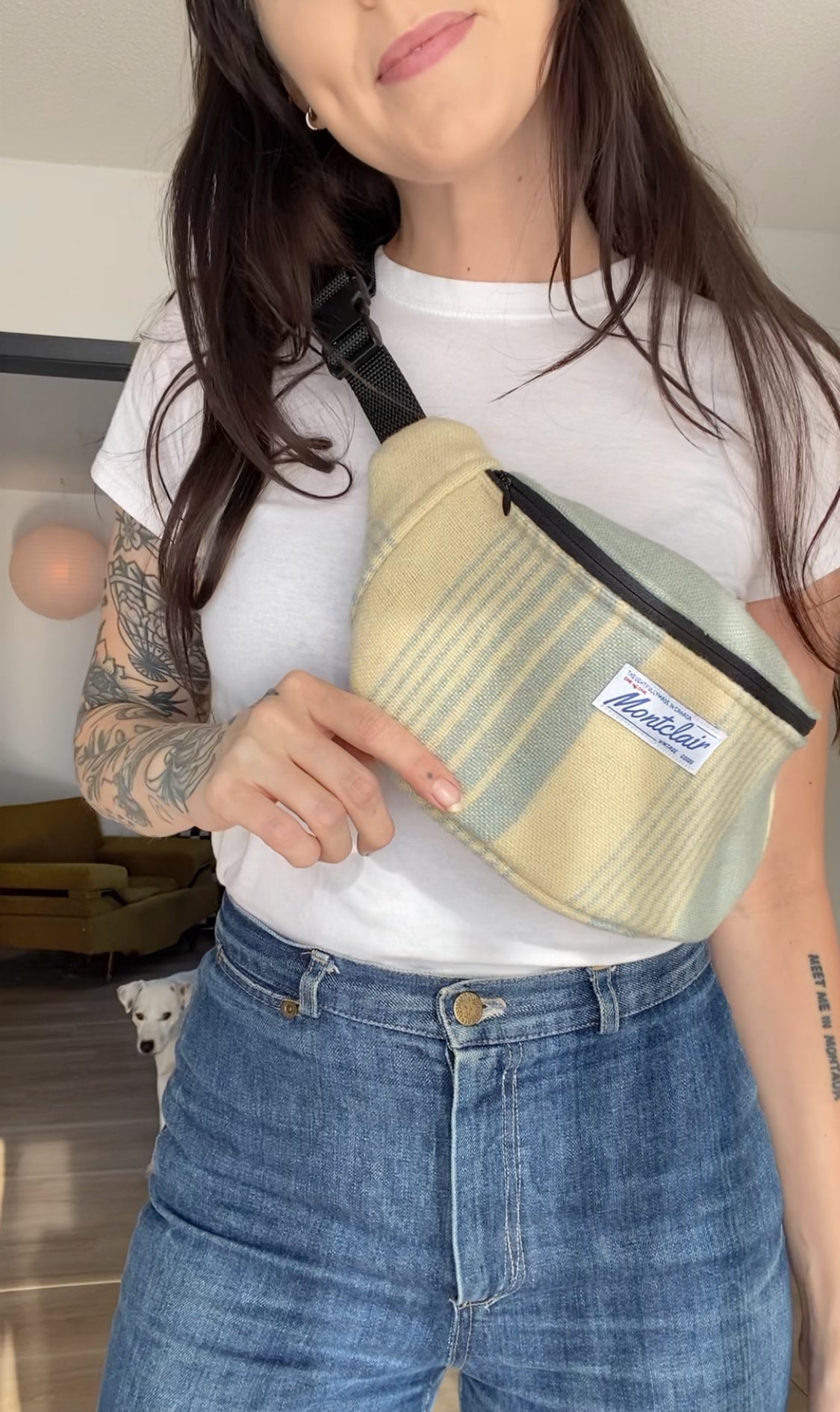 Upcycled Wool Fanny Pack