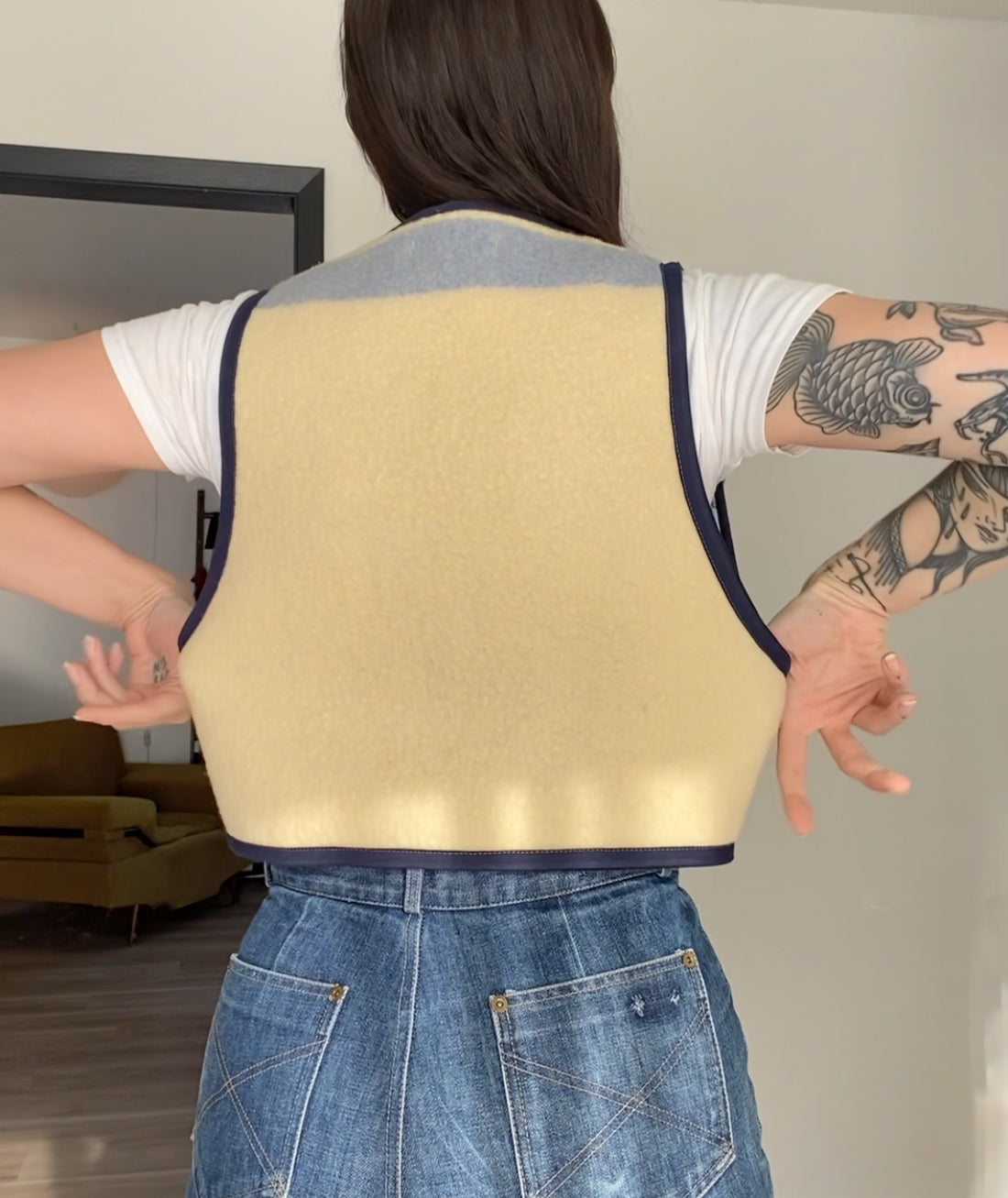 Upcycled Vintage Wool Vest