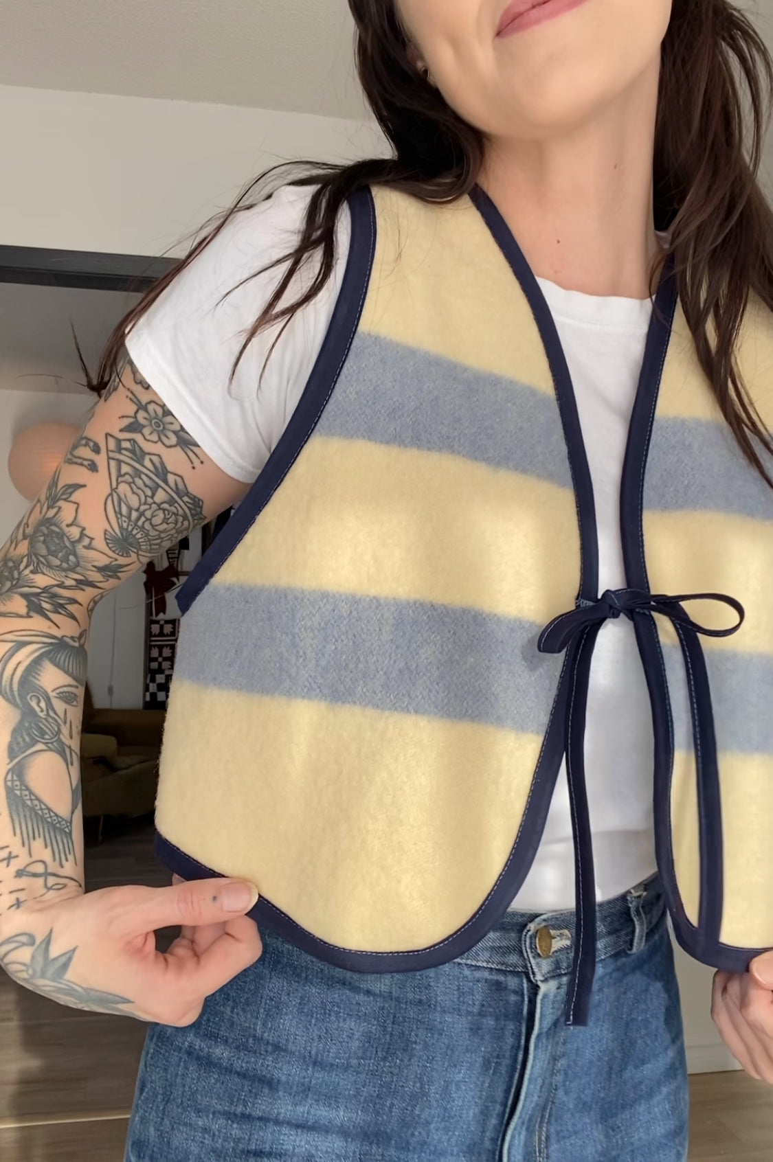 Upcycled Vintage Wool Vest