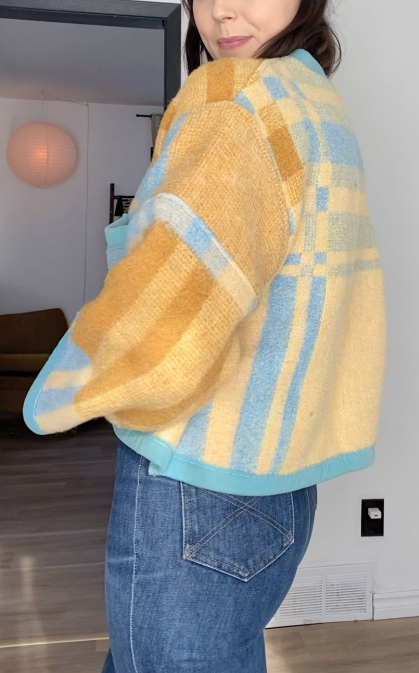 Upcycled Vintage Blanket Coat