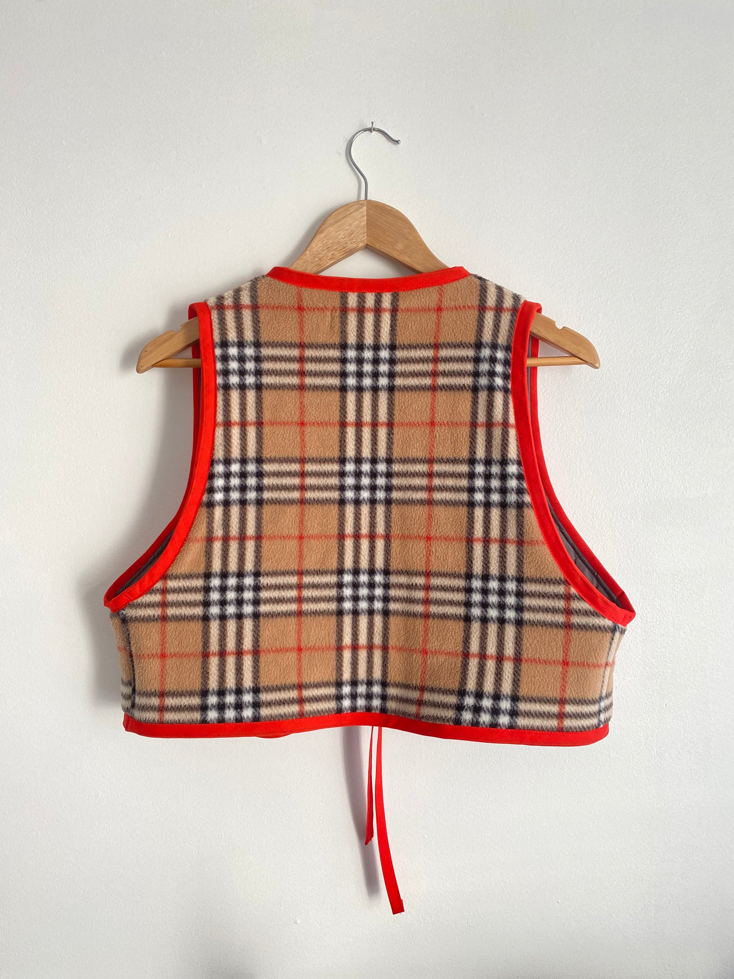 Upcycled Tie-Front Vest