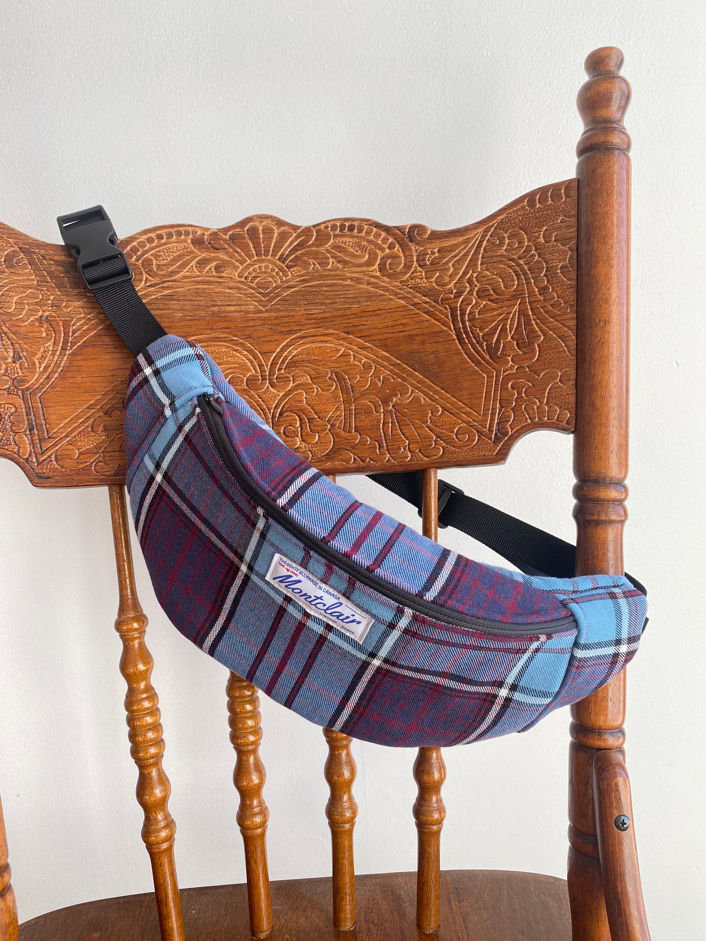 Upcycled Plaid Fanny Pack