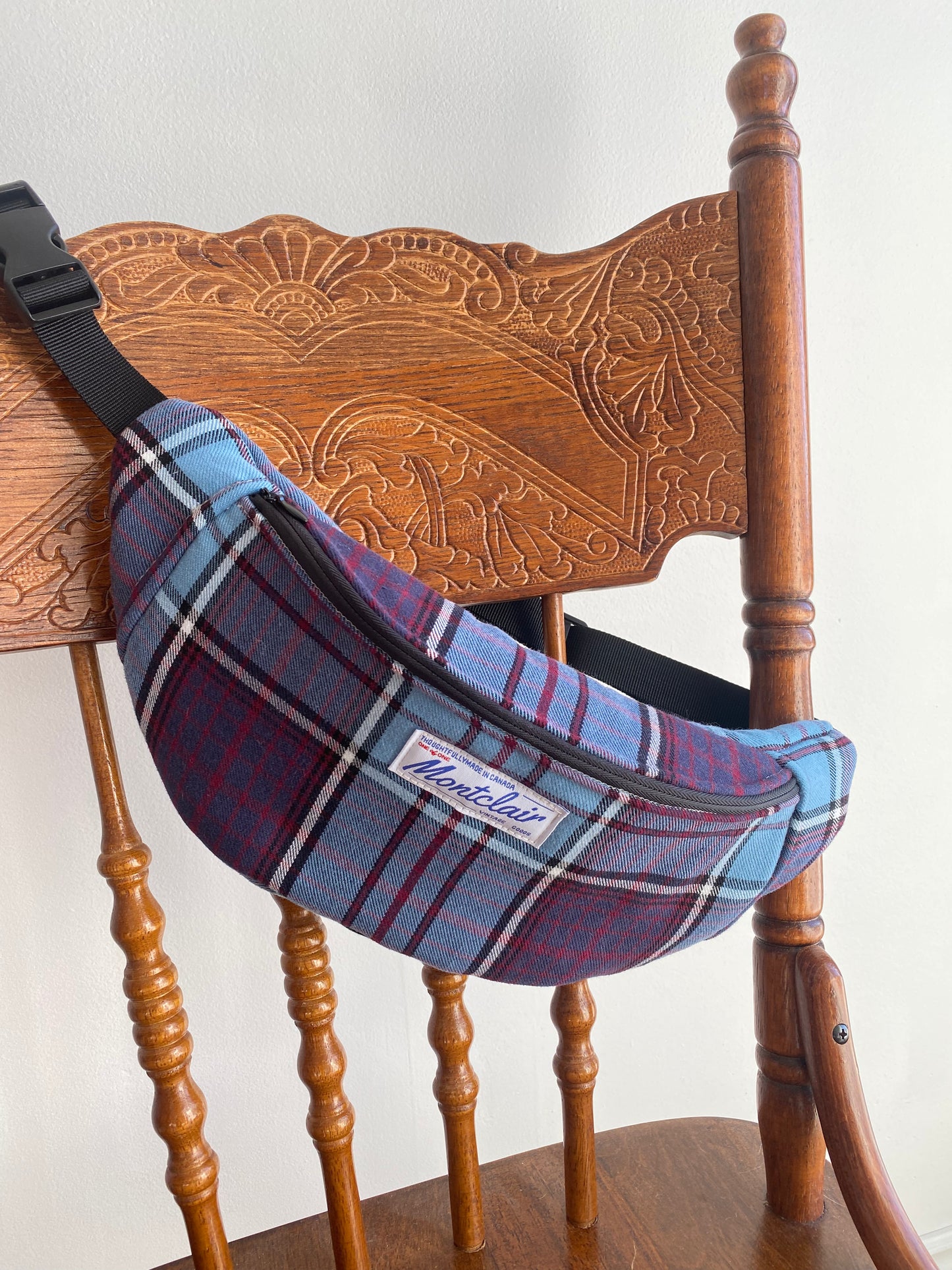 Upcycled Plaid Fanny Pack