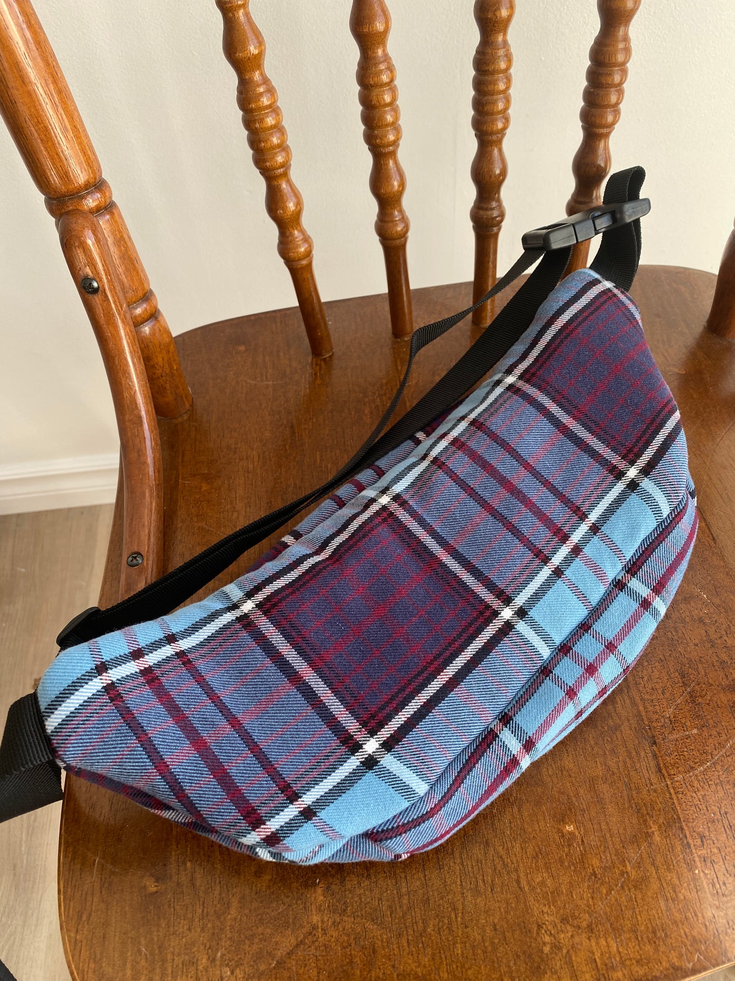 Upcycled Plaid Fanny Pack