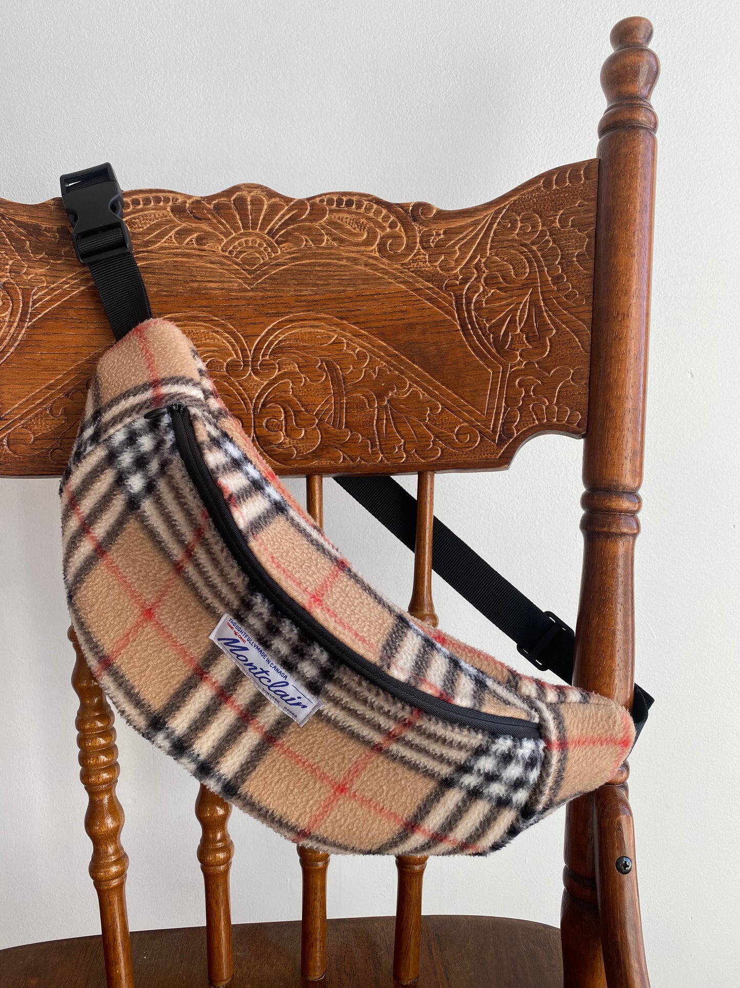 Upcycled Plaid Fanny Pack