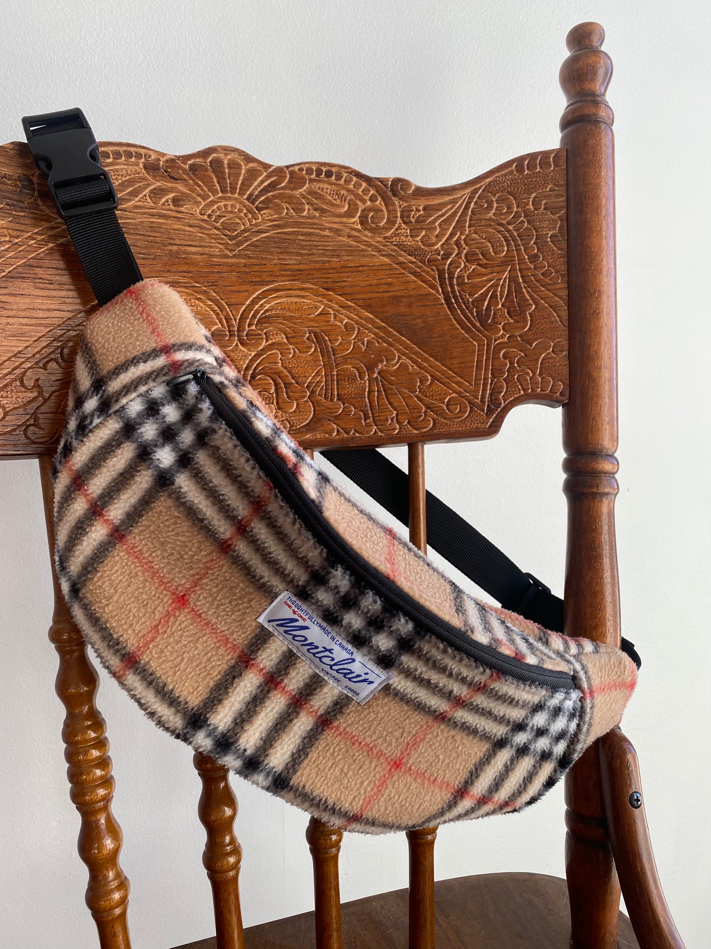 Upcycled Plaid Fanny Pack