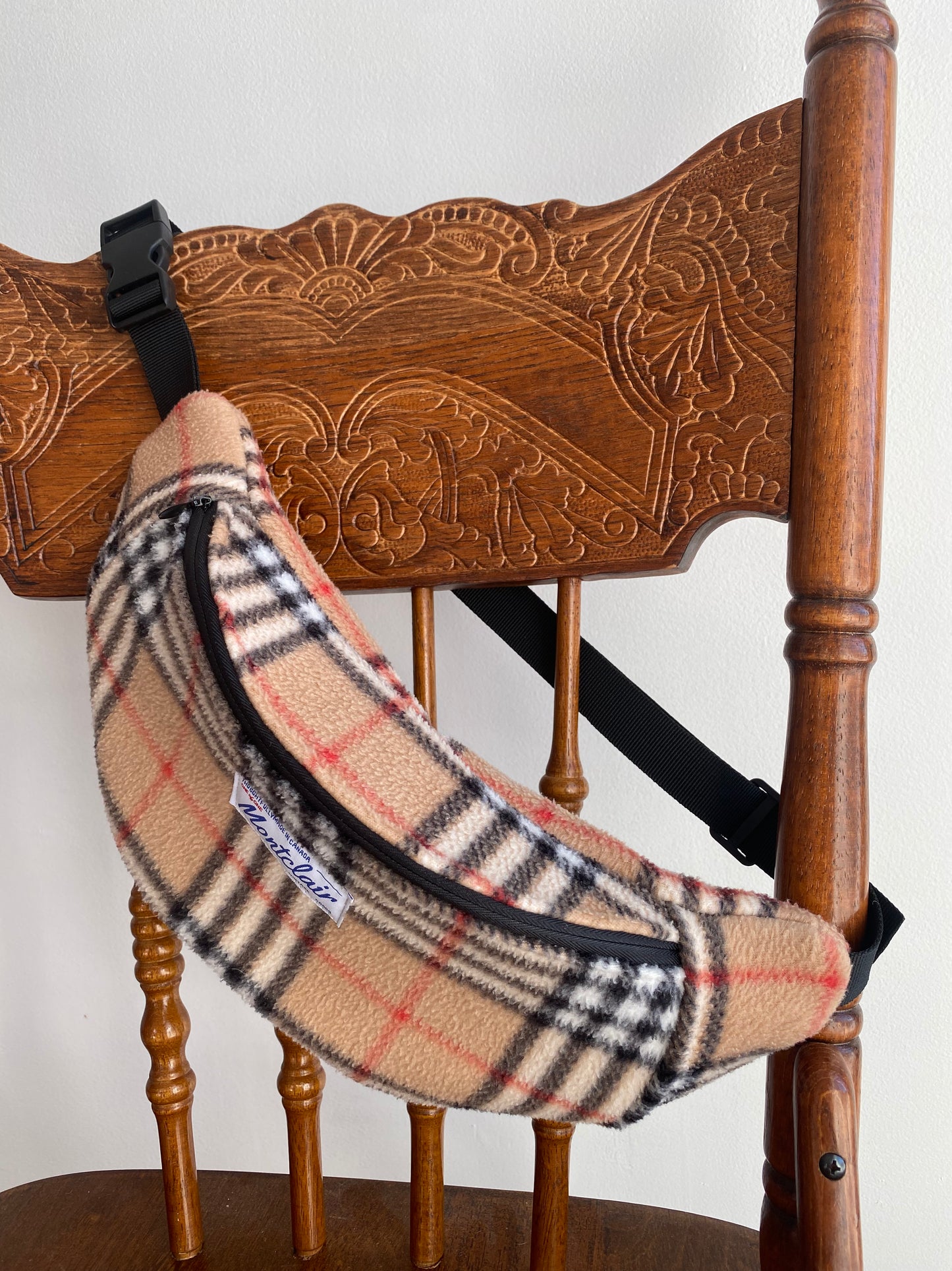 Upcycled Plaid Fanny Pack