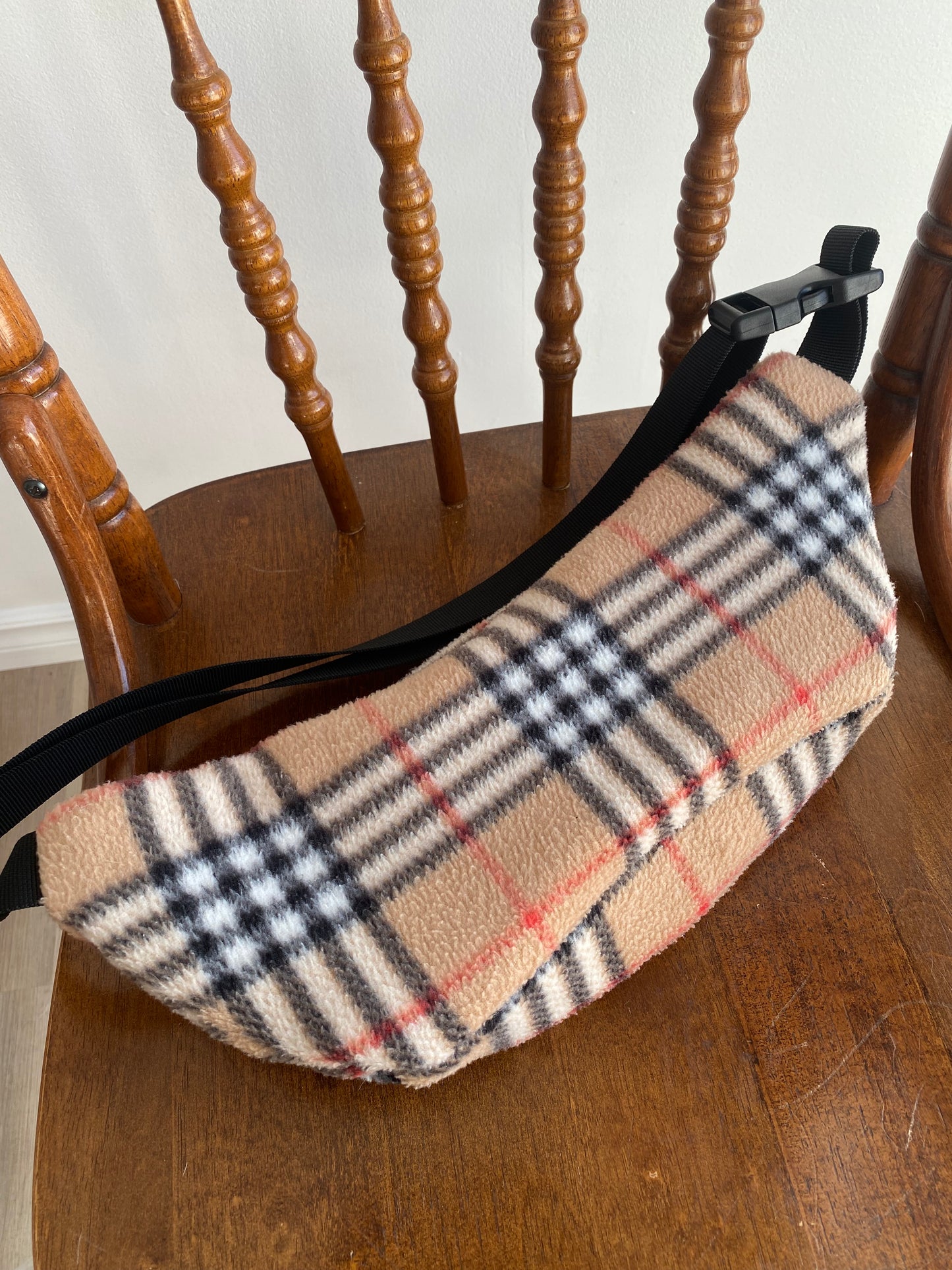 Upcycled Plaid Fanny Pack