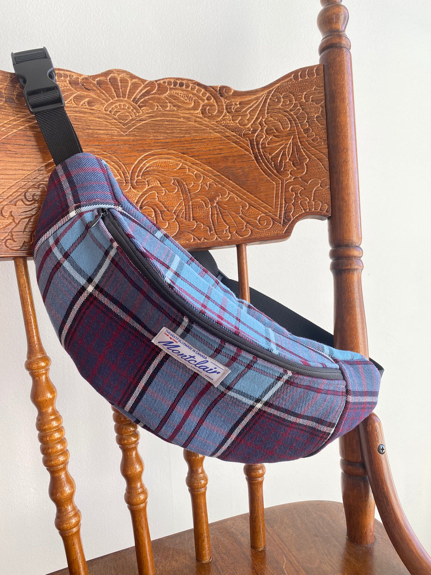 Upcycled Plaid Fanny Pack