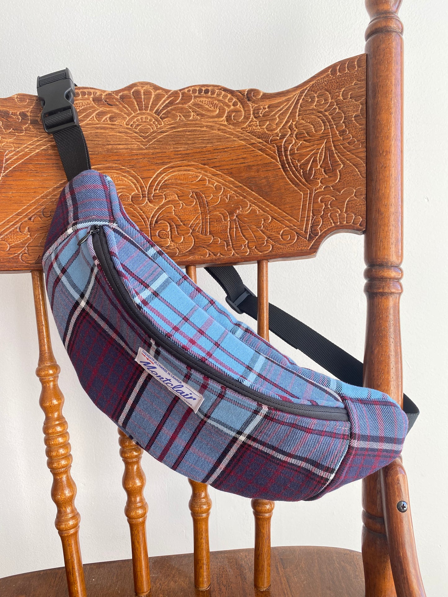 Upcycled Plaid Fanny Pack