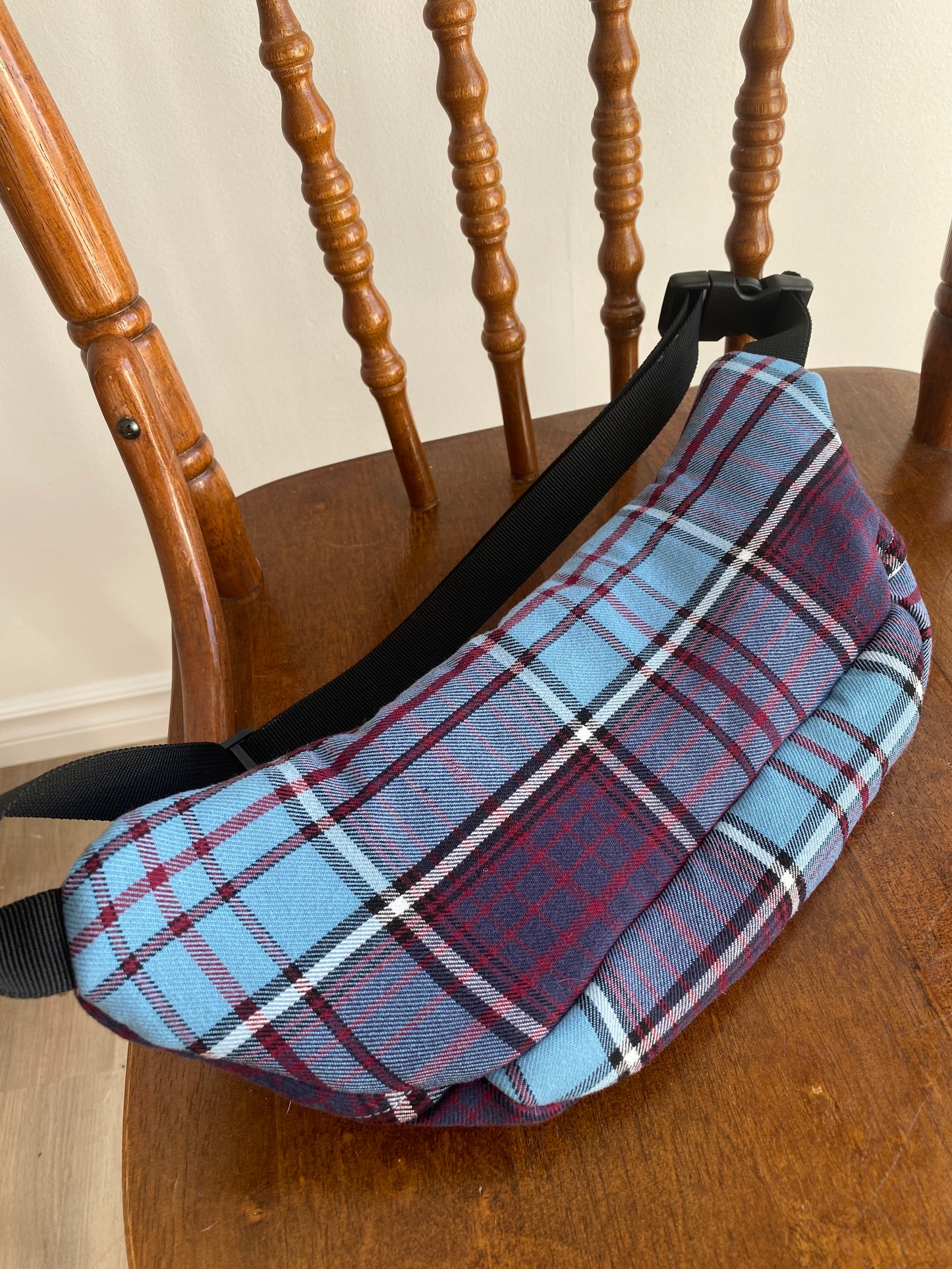Upcycled Plaid Fanny Pack