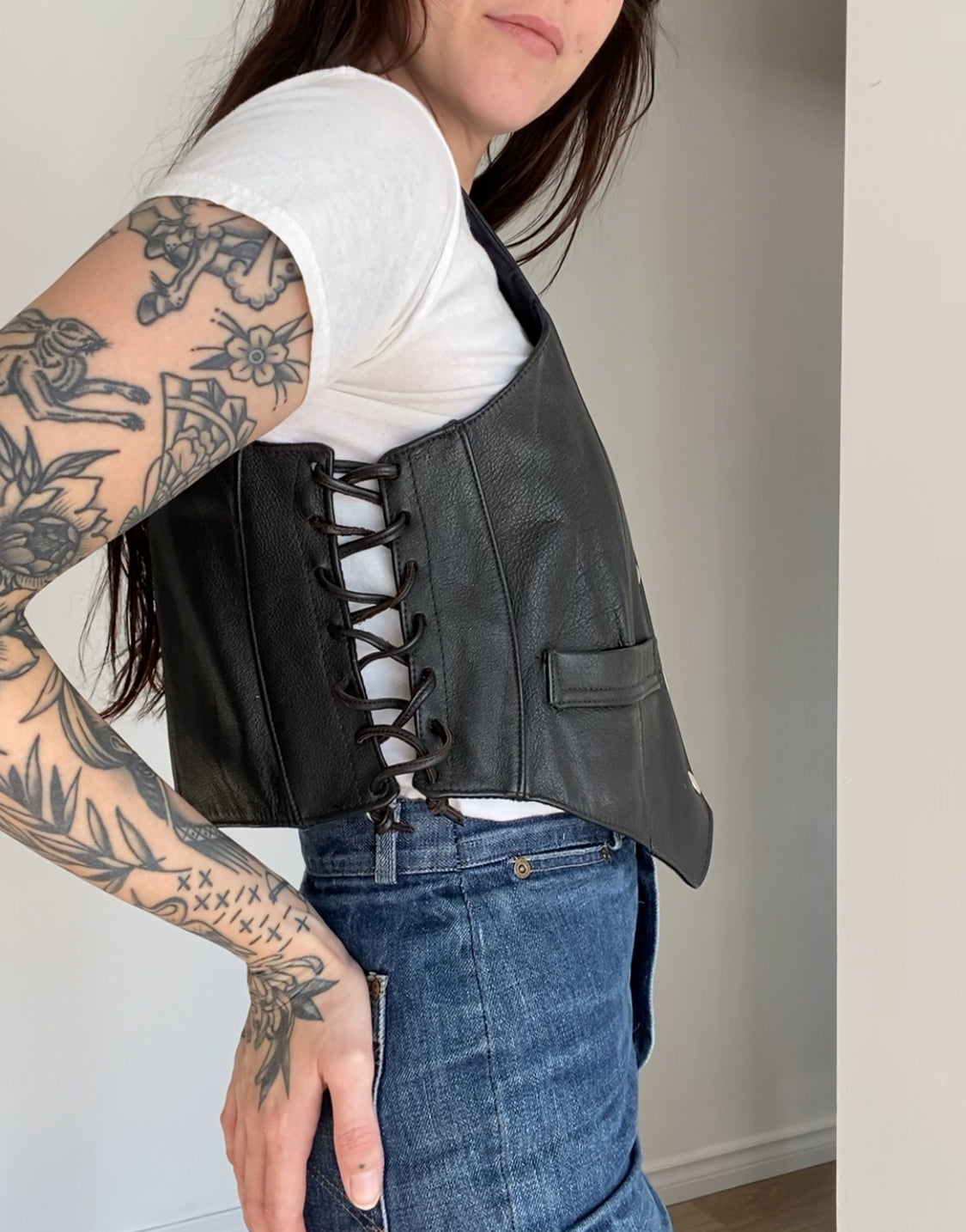 Vintage Leather Vest