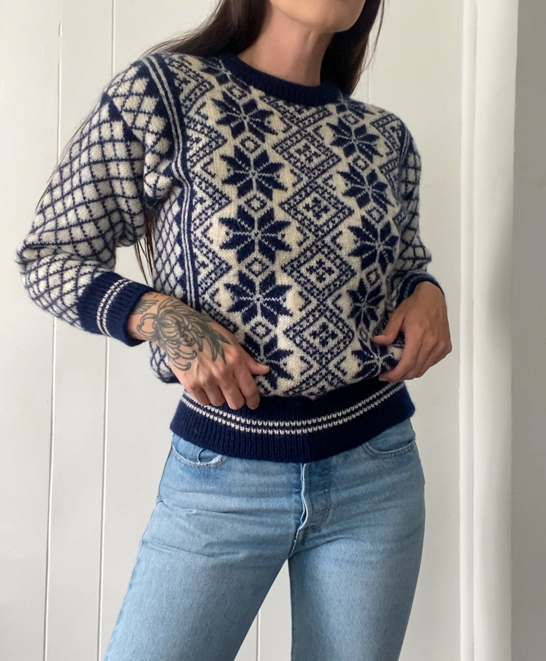 Vintage Nordic Wool Knit Jumper