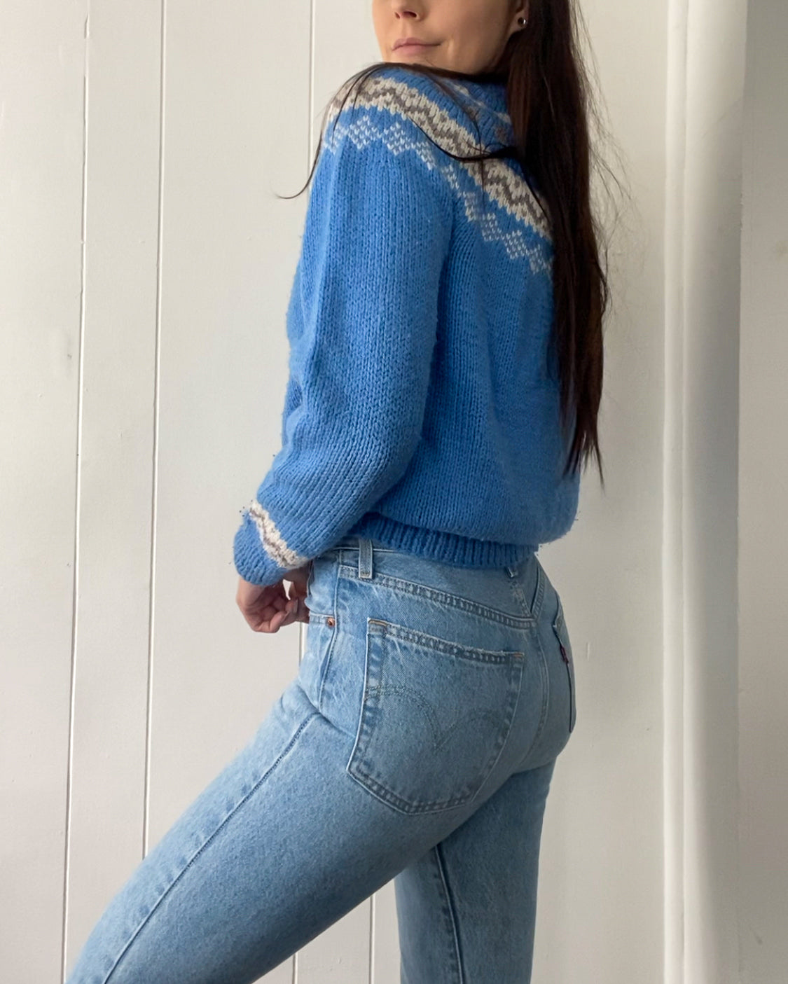 Vintage Hand Knit Nordic Jumper
