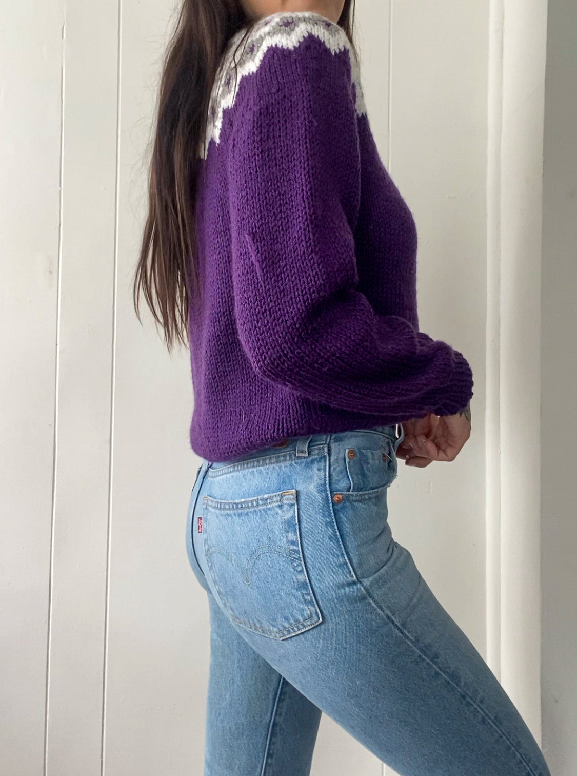 Vintage Hand Knit Nordic Jumper
