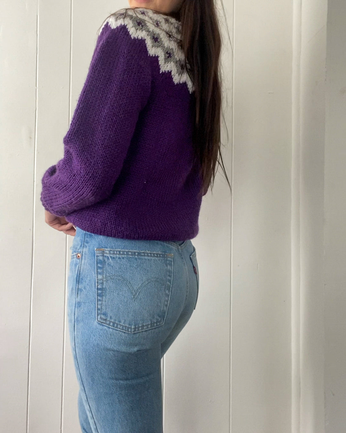 Vintage Hand Knit Nordic Jumper