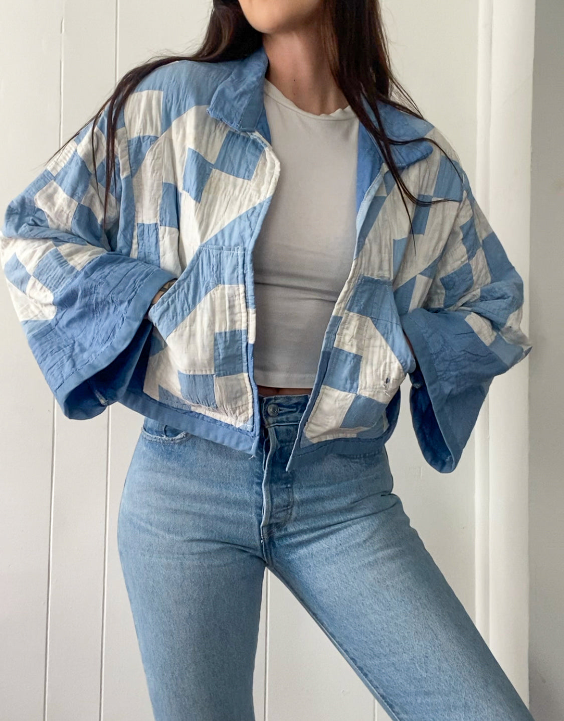 Upcycled Antique Quilt Jacket *IMPERFECT*