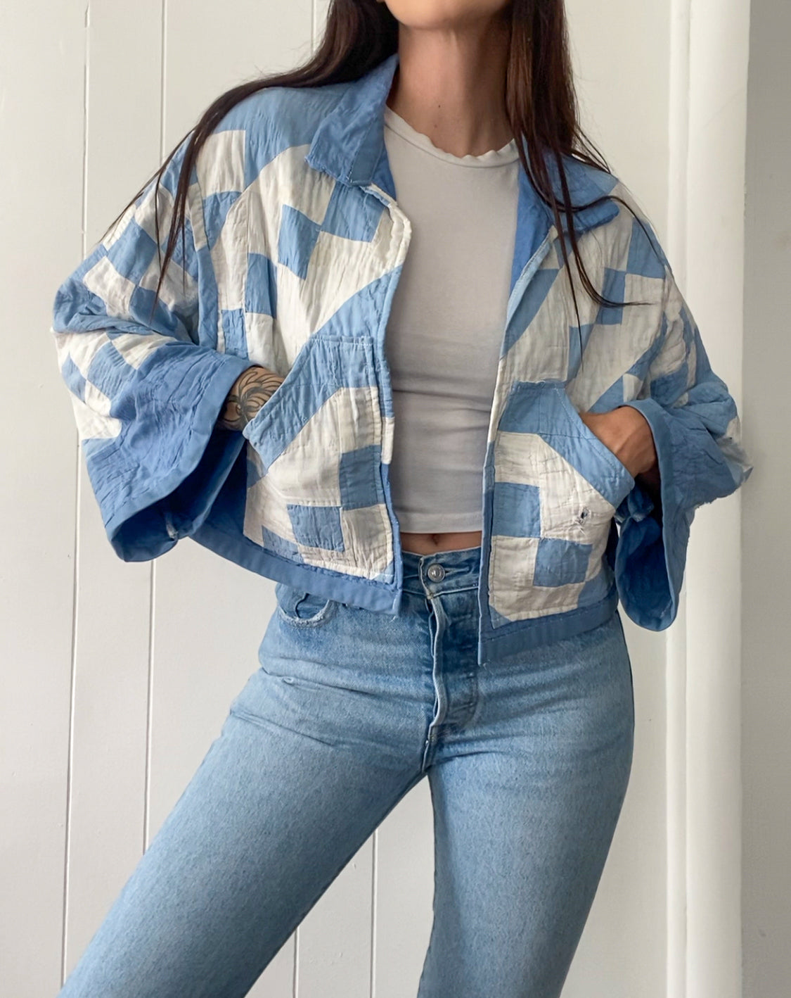 Upcycled Antique Quilt Jacket *IMPERFECT*