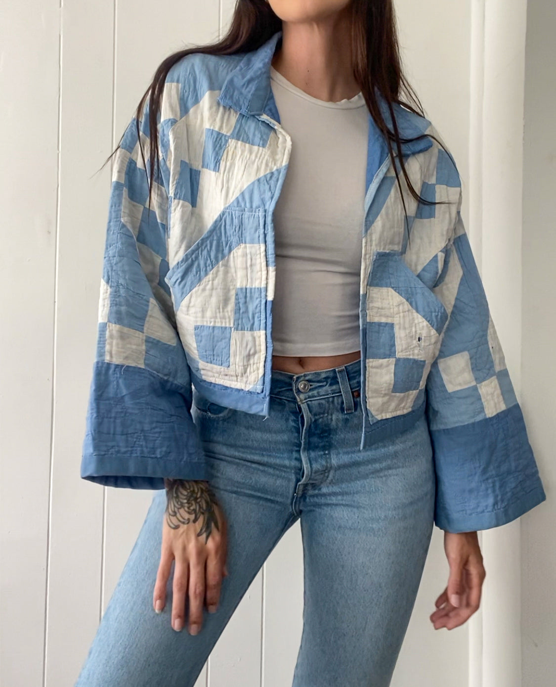 Upcycled Antique Quilt Jacket *IMPERFECT*