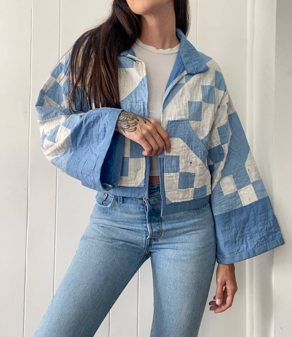 Upcycled Antique Quilt Jacket *IMPERFECT*