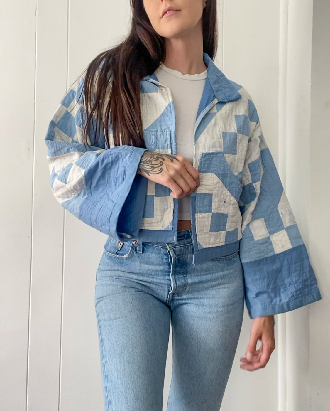 Upcycled Antique Quilt Jacket *IMPERFECT*
