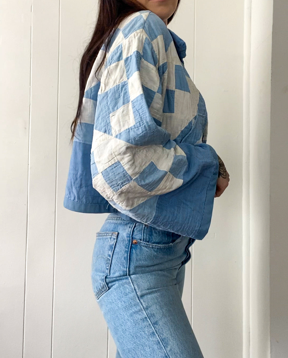 Upcycled Antique Quilt Jacket *IMPERFECT*