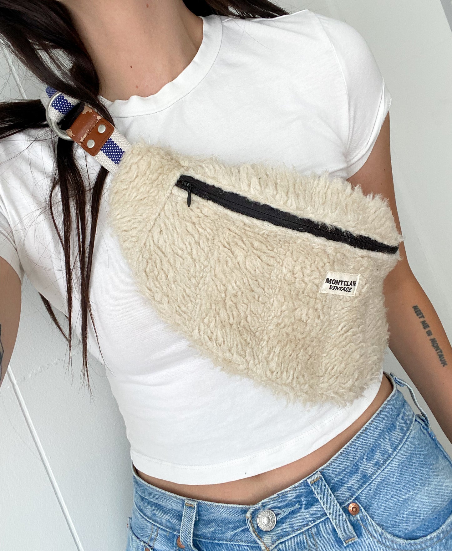 Upcycled Fuzzy Fanny Pack