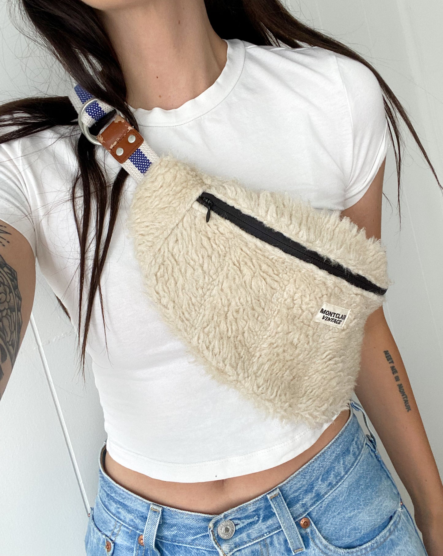 Upcycled Fuzzy Fanny Pack