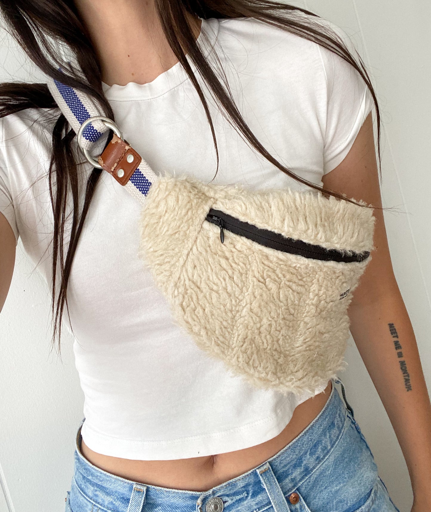 Upcycled Fuzzy Fanny Pack