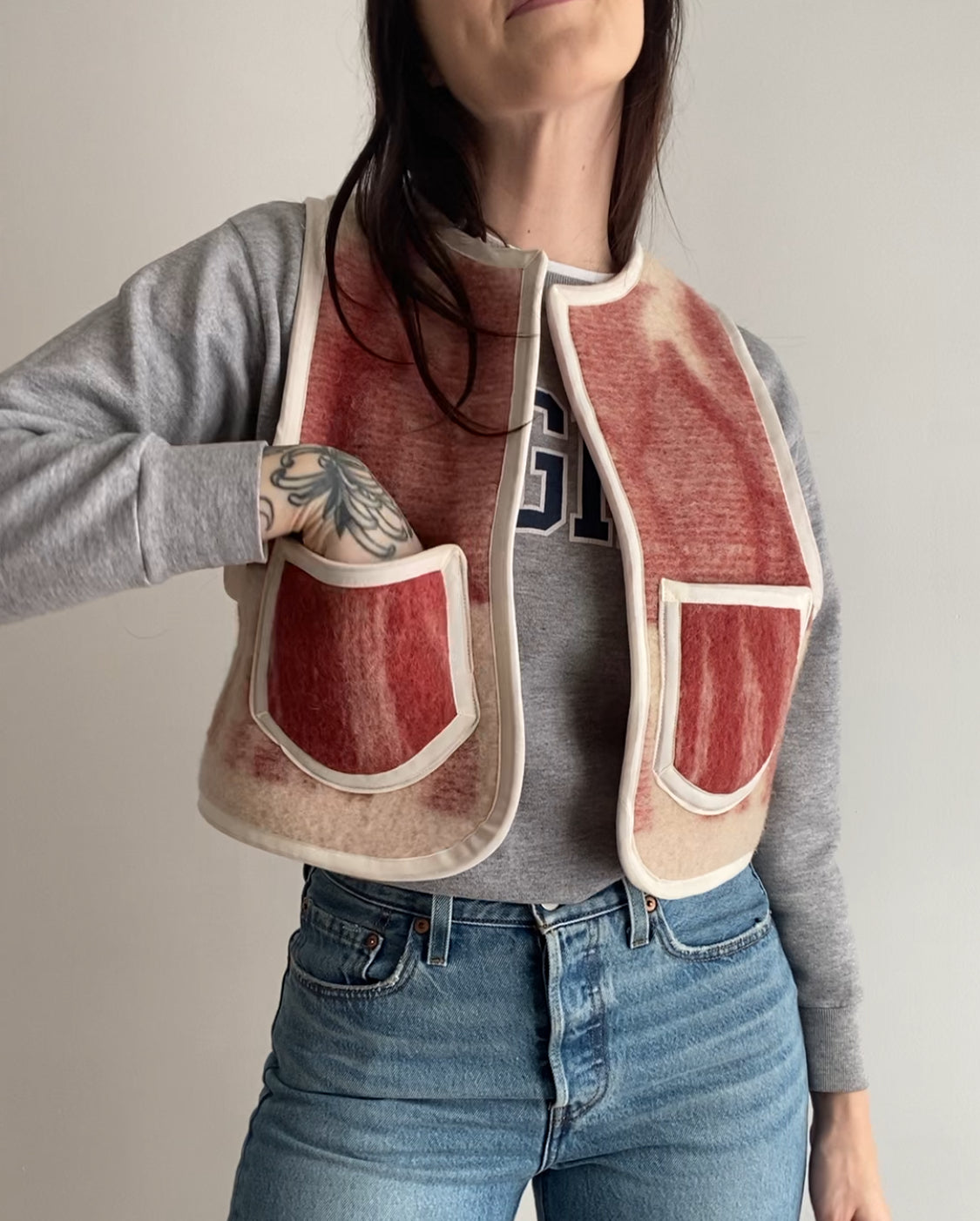 Upcycled Vintage Wool Vest