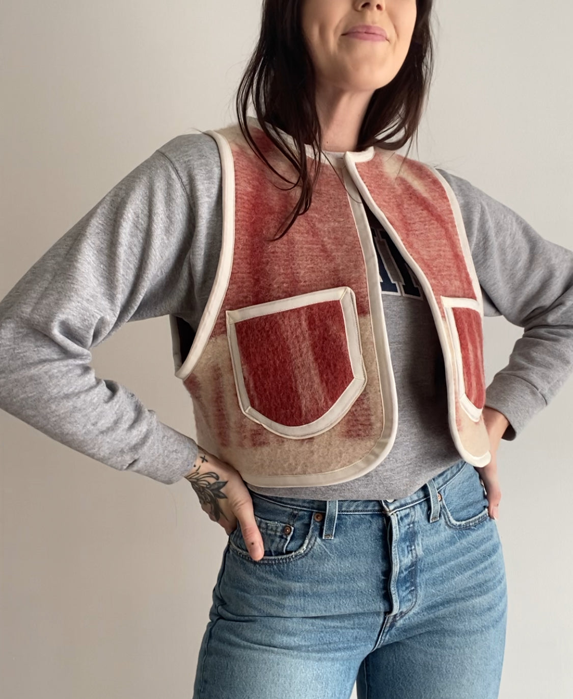 Upcycled Vintage Wool Vest